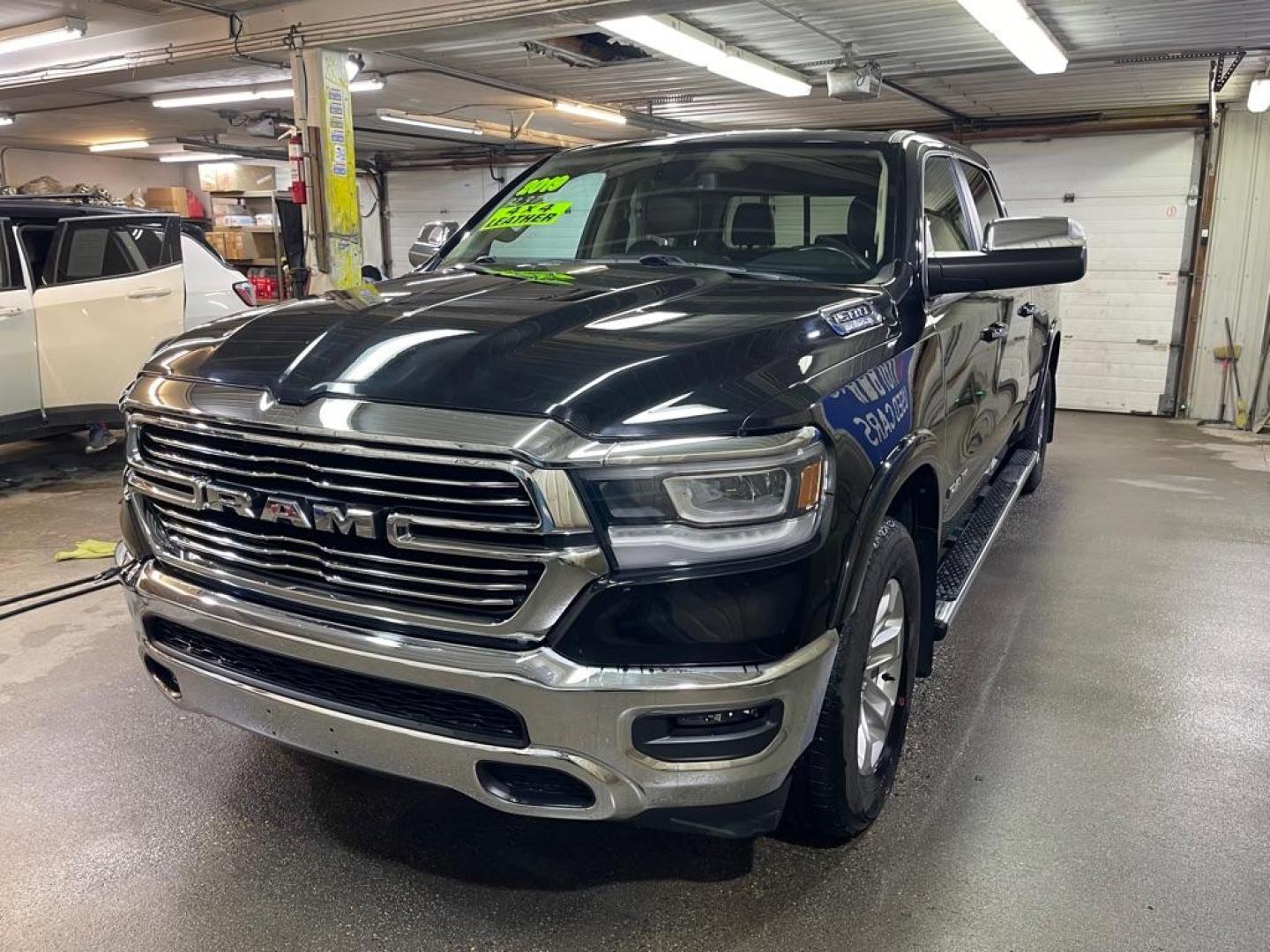 2019 BLACK RAM 1500 LARAMIE (1C6SRFRTXKN) with an 5.7L engine, Automatic transmission, located at 2525 S. Cushman, Fairbanks, AK, 99701, (907) 452-5707, 64.824036, -147.712311 - Photo#1