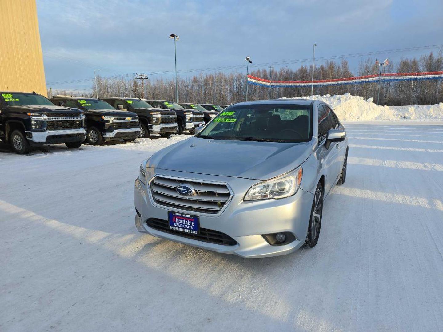 2016 SILVER SUBARU LEGACY 2.5I LIMITED (4S3BNAN6XG3) with an 2.5L engine, Continuously Variable transmission, located at 2525 S. Cushman, Fairbanks, AK, 99701, (907) 452-5707, 64.824036, -147.712311 - Photo#1