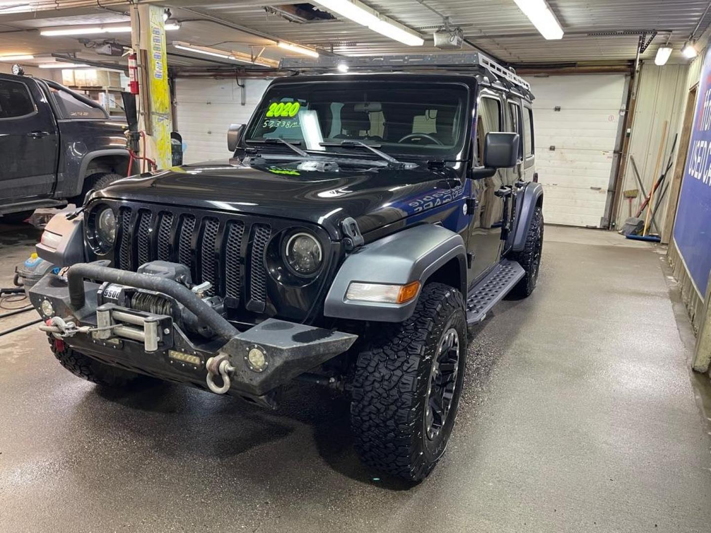 2020 BLACK JEEP WRANGLER UNLIMI SPORT (1C4HJXDG2LW) with an 3.6L engine, Automatic transmission, located at 2525 S. Cushman, Fairbanks, AK, 99701, (907) 452-5707, 64.824036, -147.712311 - Photo#1