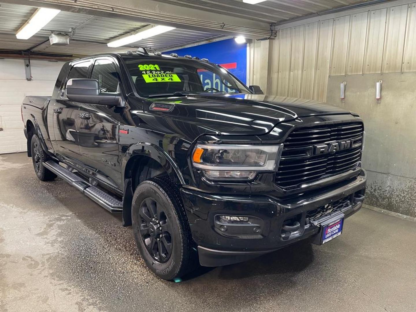 2021 BLACK RAM 2500 LARAMIE (3C6UR5NJ7MG) with an 6.4L engine, Automatic transmission, located at 2525 S. Cushman, Fairbanks, AK, 99701, (907) 452-5707, 64.824036, -147.712311 - Photo#0