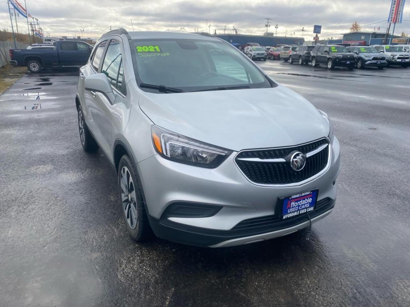 2021 SILVER BUICK ENCORE PREFERRED (KL4CJESM2MB) with an 1.4L engine, Automatic transmission, located at 2525 S. Cushman, Fairbanks, AK, 99701, (907) 452-5707, 64.824036, -147.712311 - Photo#1