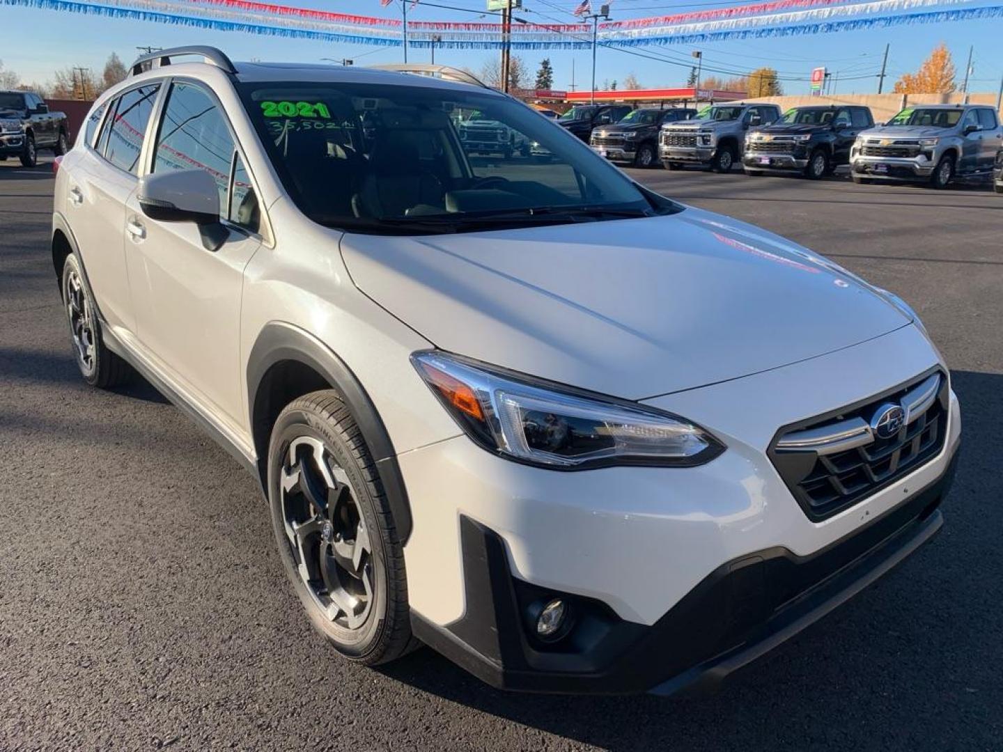 2021 WHITE SUBARU CROSSTREK LIMITED (JF2GTHNC5M8) with an 2.5L engine, Automatic transmission, located at 2525 S. Cushman, Fairbanks, AK, 99701, (907) 452-5707, 64.824036, -147.712311 - Photo#0