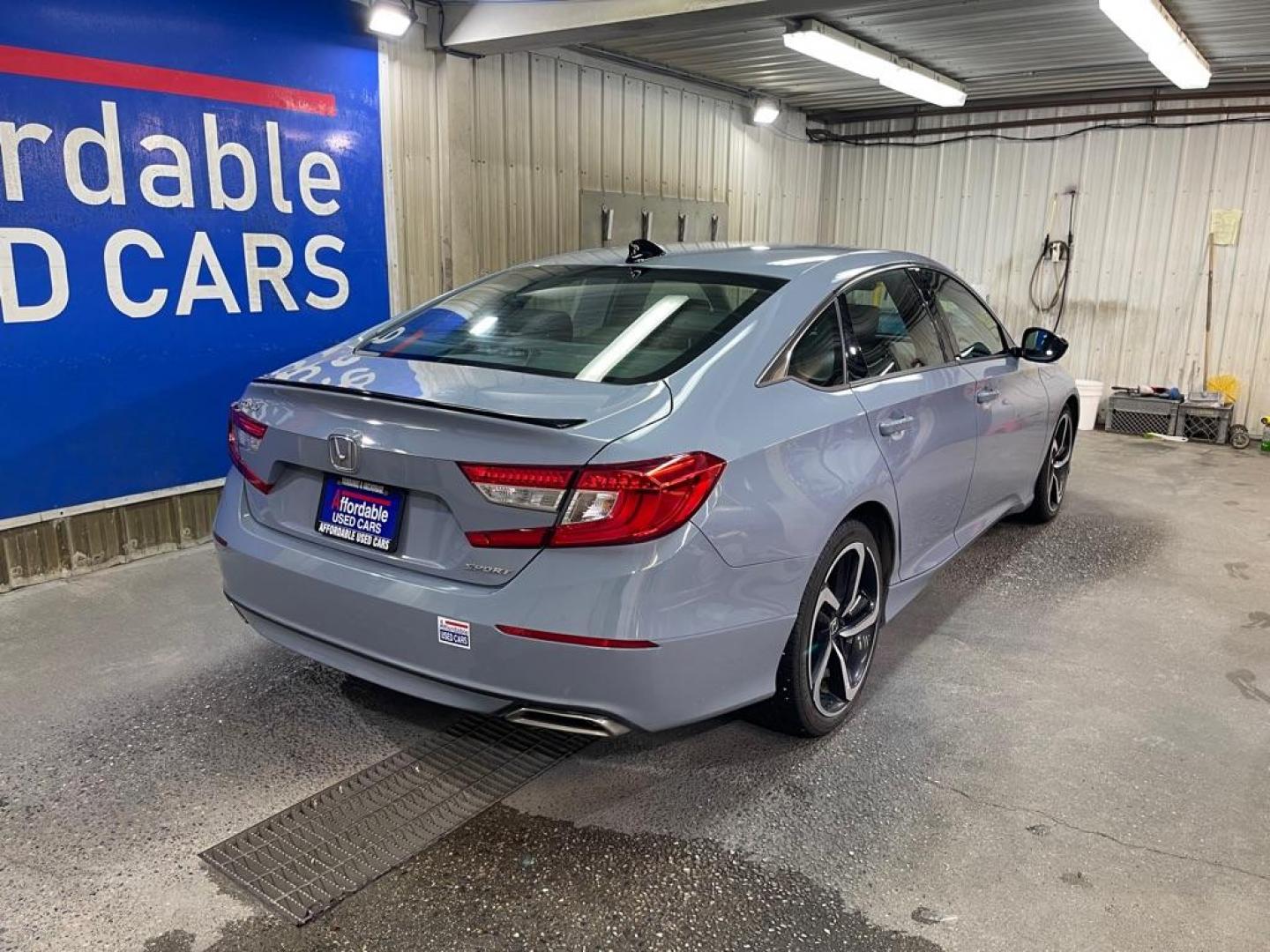 2021 GRAY HONDA ACCORD SPORT (1HGCV1F31MA) with an 1.5L engine, Continuously Variable transmission, located at 2525 S. Cushman, Fairbanks, AK, 99701, (907) 452-5707, 64.824036, -147.712311 - Photo#2