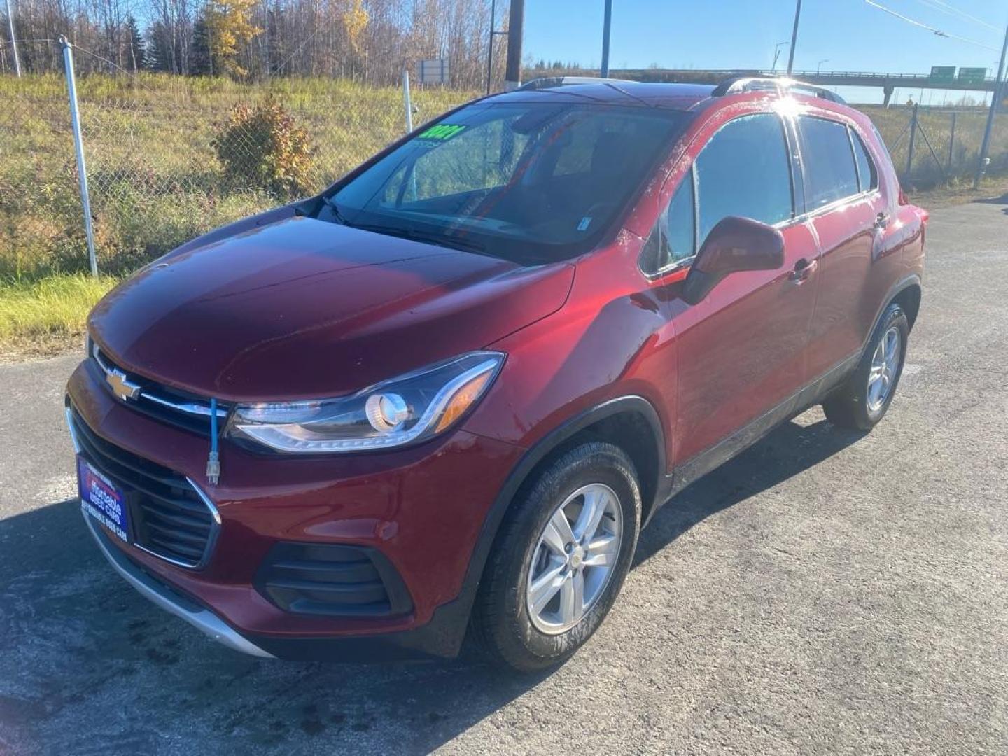 2021 RED CHEVROLET TRAX 1LT (KL7CJPSM2MB) with an 1.4L engine, Automatic transmission, located at 2525 S. Cushman, Fairbanks, AK, 99701, (907) 452-5707, 64.824036, -147.712311 - Photo#0