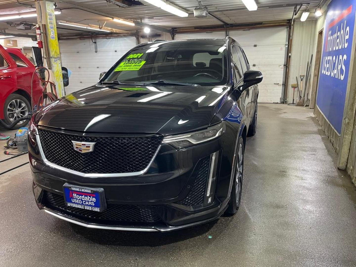 2021 BLACK CADILLAC XT6 SPORT (1GYKPGRS7MZ) with an 3.6L engine, Automatic transmission, located at 2525 S. Cushman, Fairbanks, AK, 99701, (907) 452-5707, 64.824036, -147.712311 - Photo#1