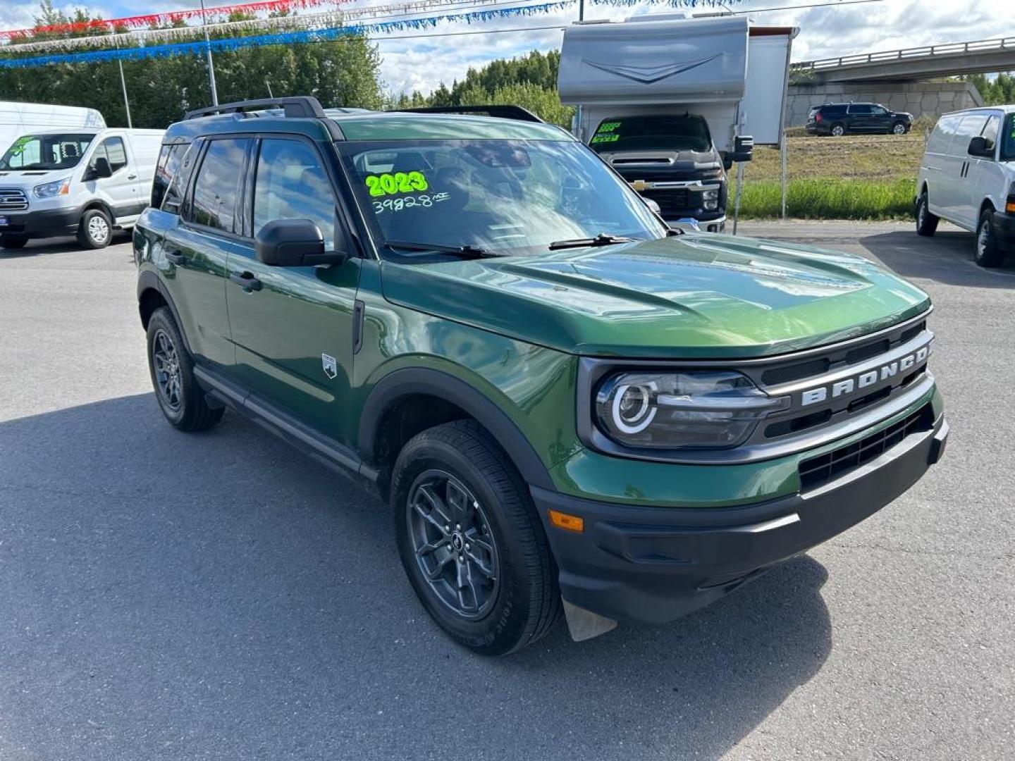 2023 GREEN FORD BRONCO SPORT BIG BEND (3FMCR9B68PR) with an 1.5L engine, Automatic transmission, located at 2525 S. Cushman, Fairbanks, AK, 99701, (907) 452-5707, 64.824036, -147.712311- Photo#1