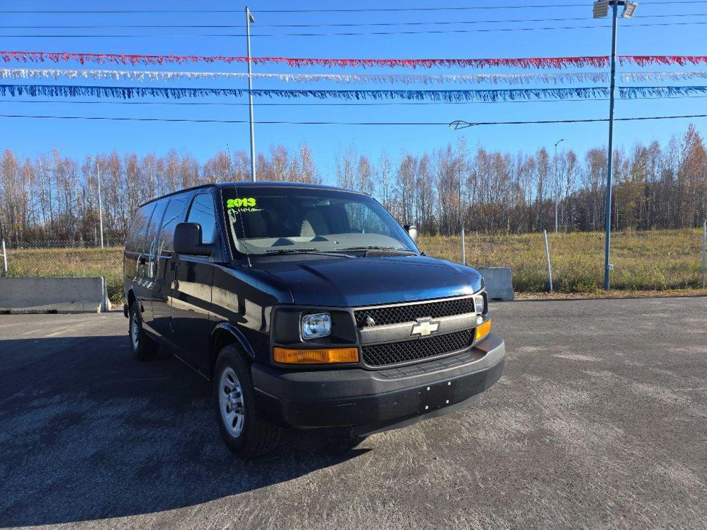 2013 BLUE CHEVROLET EXPRESS G1500 (1GCSHAF42D1) with an 5.3L engine, Automatic transmission, located at 2525 S. Cushman, Fairbanks, AK, 99701, (907) 452-5707, 64.824036, -147.712311 - Photo#1