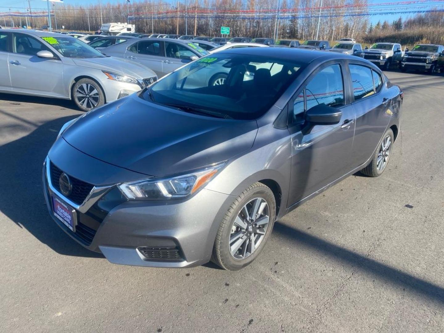 2020 GRAY NISSAN VERSA SV (3N1CN8EV1LL) with an 1.6L engine, Continuously Variable transmission, located at 2525 S. Cushman, Fairbanks, AK, 99701, (907) 452-5707, 64.824036, -147.712311 - Photo#0