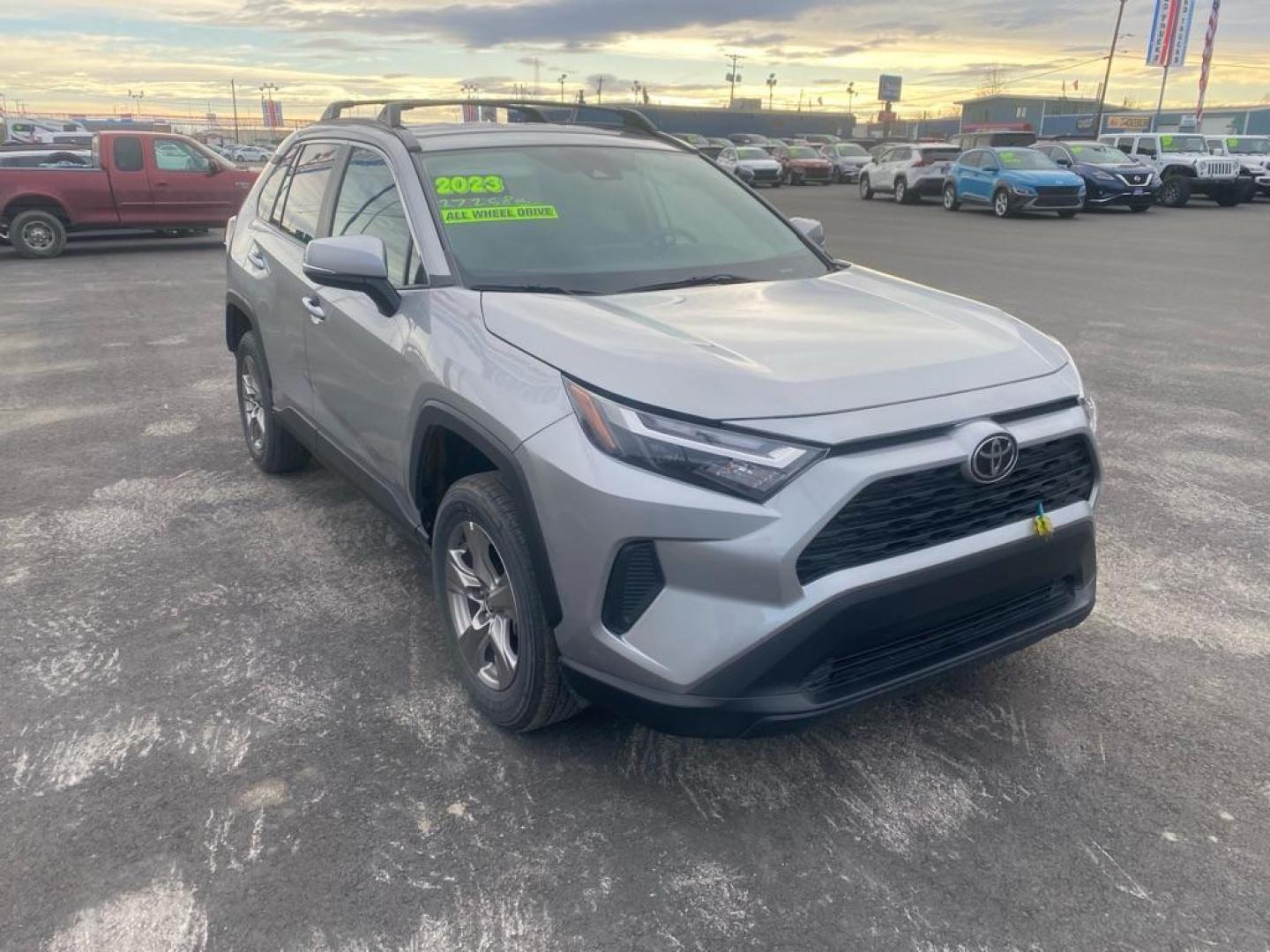 2023 SILVER TOYOTA RAV4 XLE (2T3P1RFV4PW) with an 2.5L engine, Automatic transmission, located at 2525 S. Cushman, Fairbanks, AK, 99701, (907) 452-5707, 64.824036, -147.712311 - Photo#1