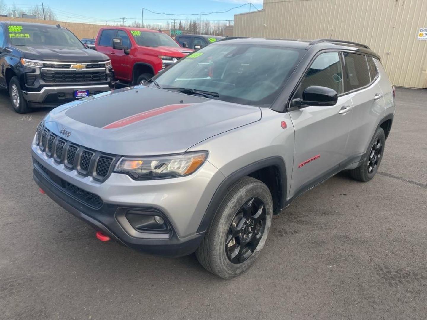 2023 SILVER JEEP COMPASS TRAILHAWK (3C4NJDDN1PT) with an 2.0L engine, Automatic transmission, located at 2525 S. Cushman, Fairbanks, AK, 99701, (907) 452-5707, 64.824036, -147.712311 - Photo#0