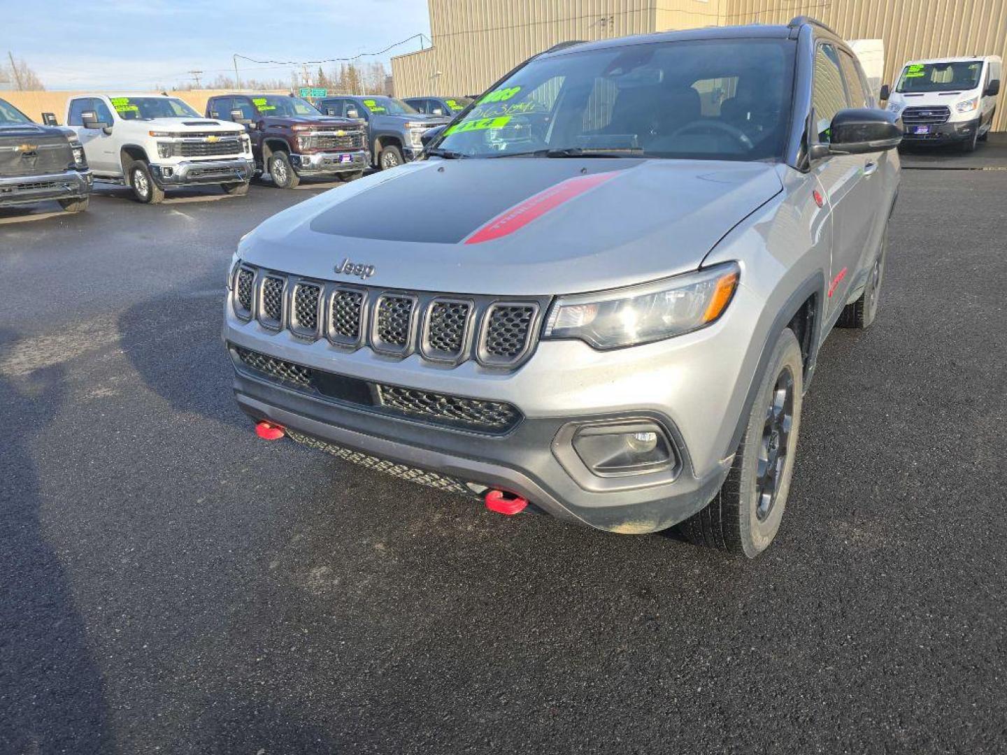 2023 SILVER JEEP COMPASS TRAILHAWK (3C4NJDDN1PT) with an 2.0L engine, Automatic transmission, located at 2525 S. Cushman, Fairbanks, AK, 99701, (907) 452-5707, 64.824036, -147.712311 - Photo#1