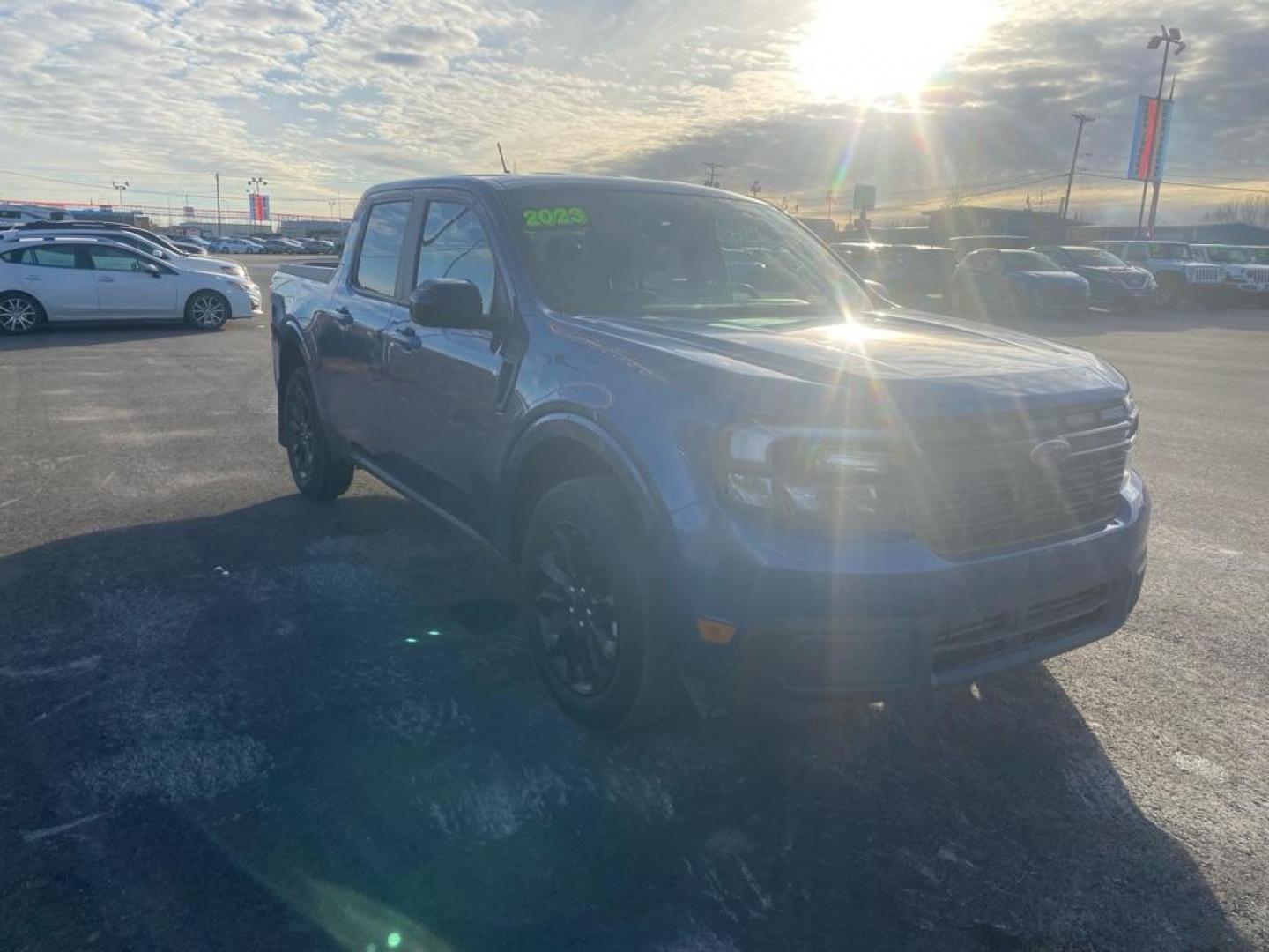 2023 BLUE FORD MAVERICK LARIAT (3FTTW8F95PR) with an 2.0L engine, Automatic transmission, located at 2525 S. Cushman, Fairbanks, AK, 99701, (907) 452-5707, 64.824036, -147.712311 - Photo#1