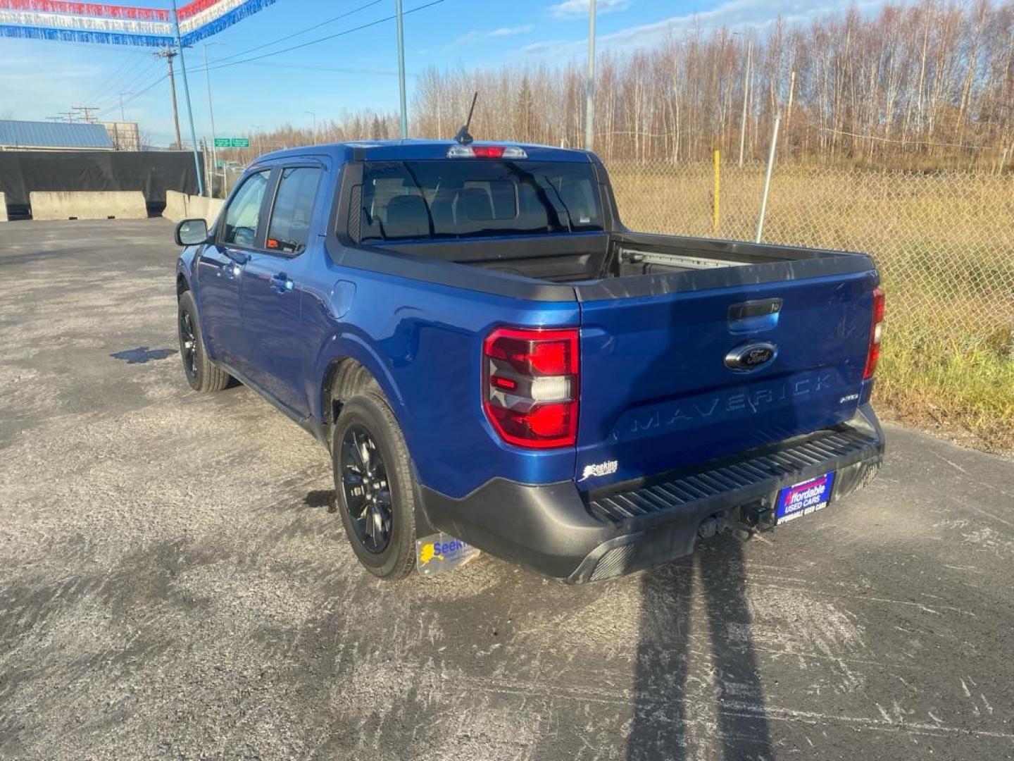 2023 BLUE FORD MAVERICK LARIAT (3FTTW8F95PR) with an 2.0L engine, Automatic transmission, located at 2525 S. Cushman, Fairbanks, AK, 99701, (907) 452-5707, 64.824036, -147.712311 - Photo#3