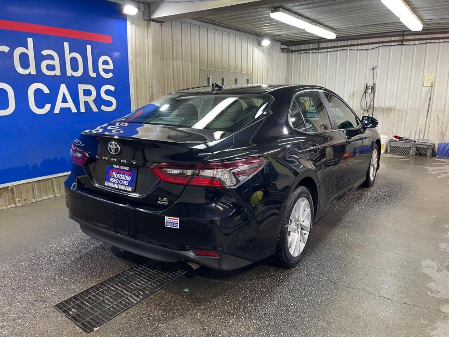 2023 BLACK TOYOTA CAMRY AWD LE LE (4T1C11BK1PU) with an 2.5L engine, Automatic transmission, located at 2525 S. Cushman, Fairbanks, AK, 99701, (907) 452-5707, 64.824036, -147.712311 - Photo#2