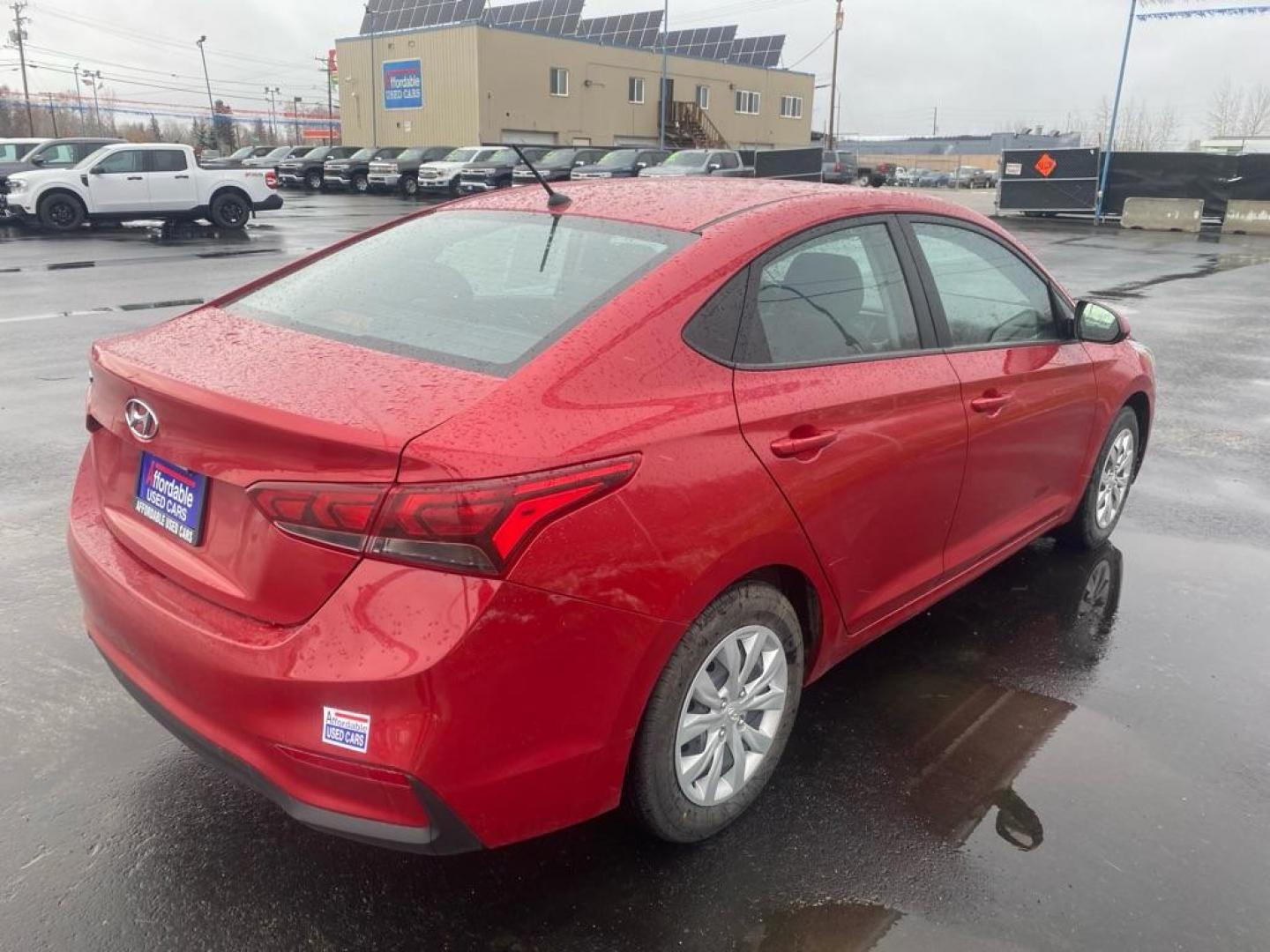 2021 RED HYUNDAI ACCENT SE (3KPC24A6XME) with an 1.6L engine, 6-Speed Manual transmission, located at 2525 S. Cushman, Fairbanks, AK, 99701, (907) 452-5707, 64.824036, -147.712311 - Photo#2