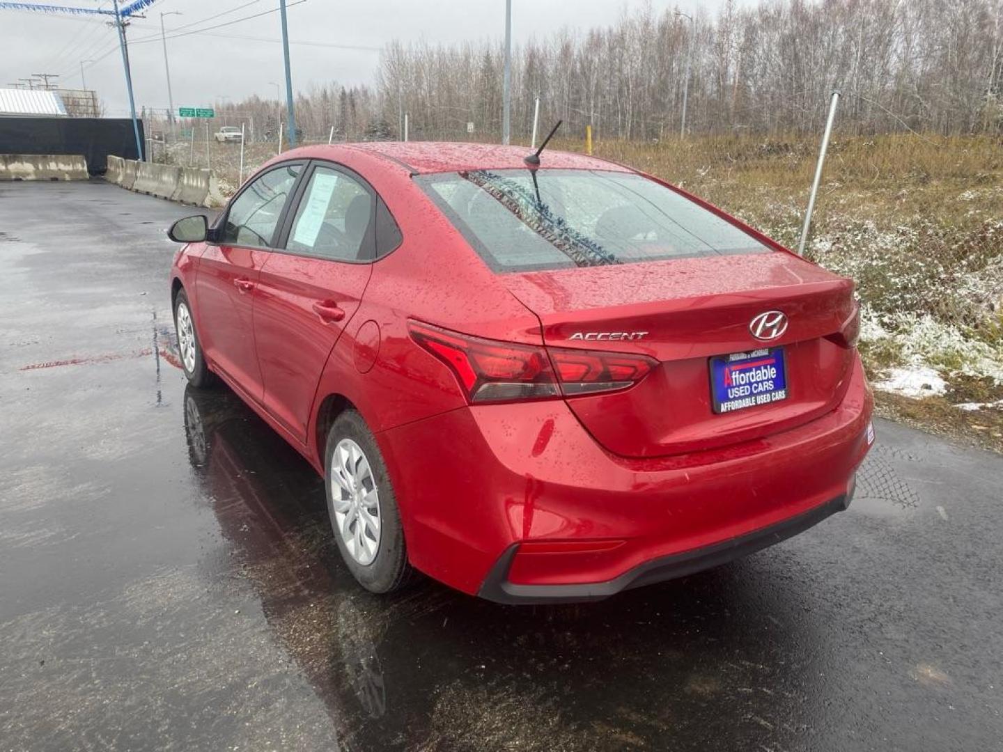 2021 RED HYUNDAI ACCENT SE (3KPC24A6XME) with an 1.6L engine, 6-Speed Manual transmission, located at 2525 S. Cushman, Fairbanks, AK, 99701, (907) 452-5707, 64.824036, -147.712311 - Photo#3