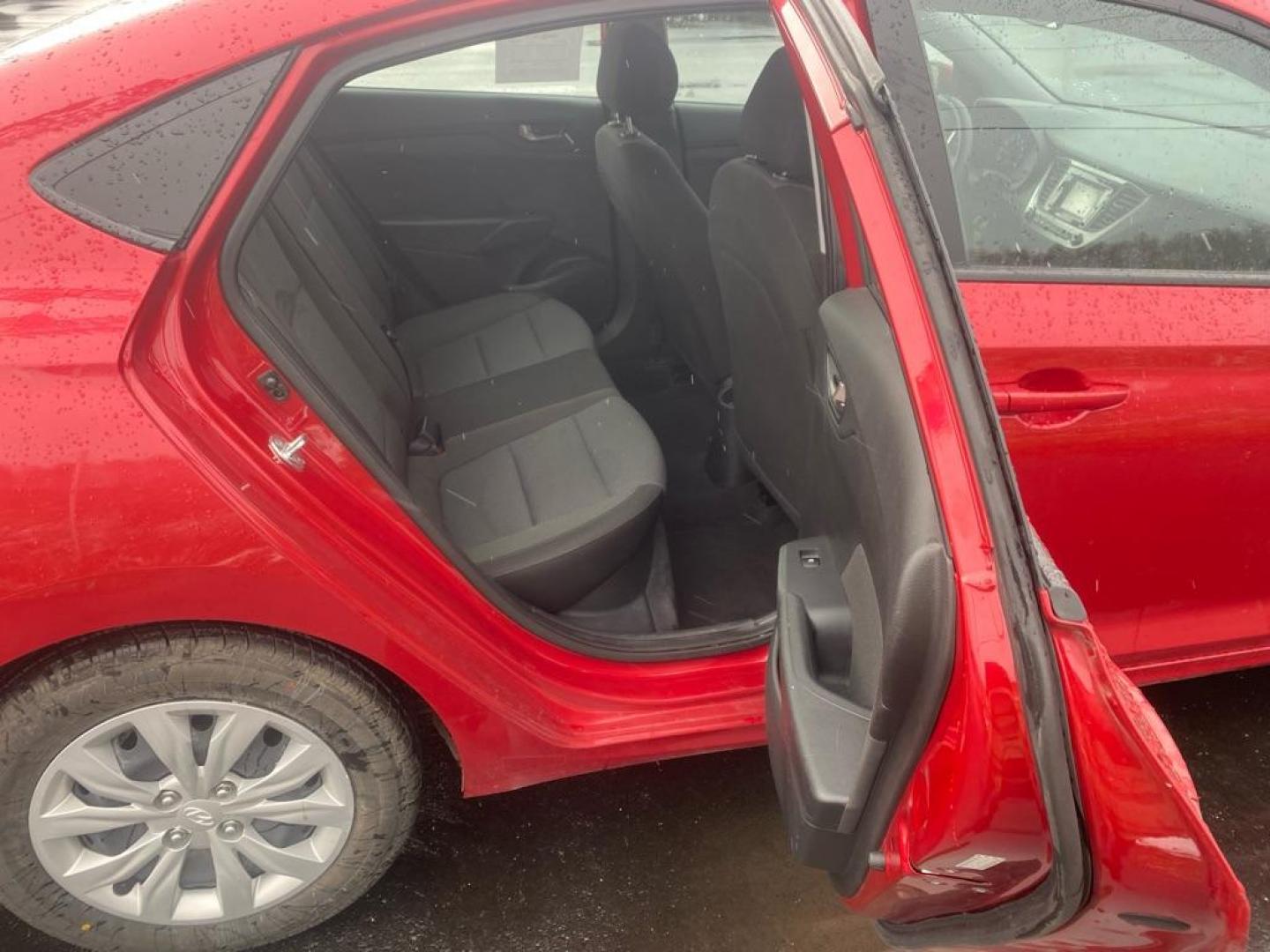 2021 RED HYUNDAI ACCENT SE (3KPC24A6XME) with an 1.6L engine, 6-Speed Manual transmission, located at 2525 S. Cushman, Fairbanks, AK, 99701, (907) 452-5707, 64.824036, -147.712311 - Photo#5