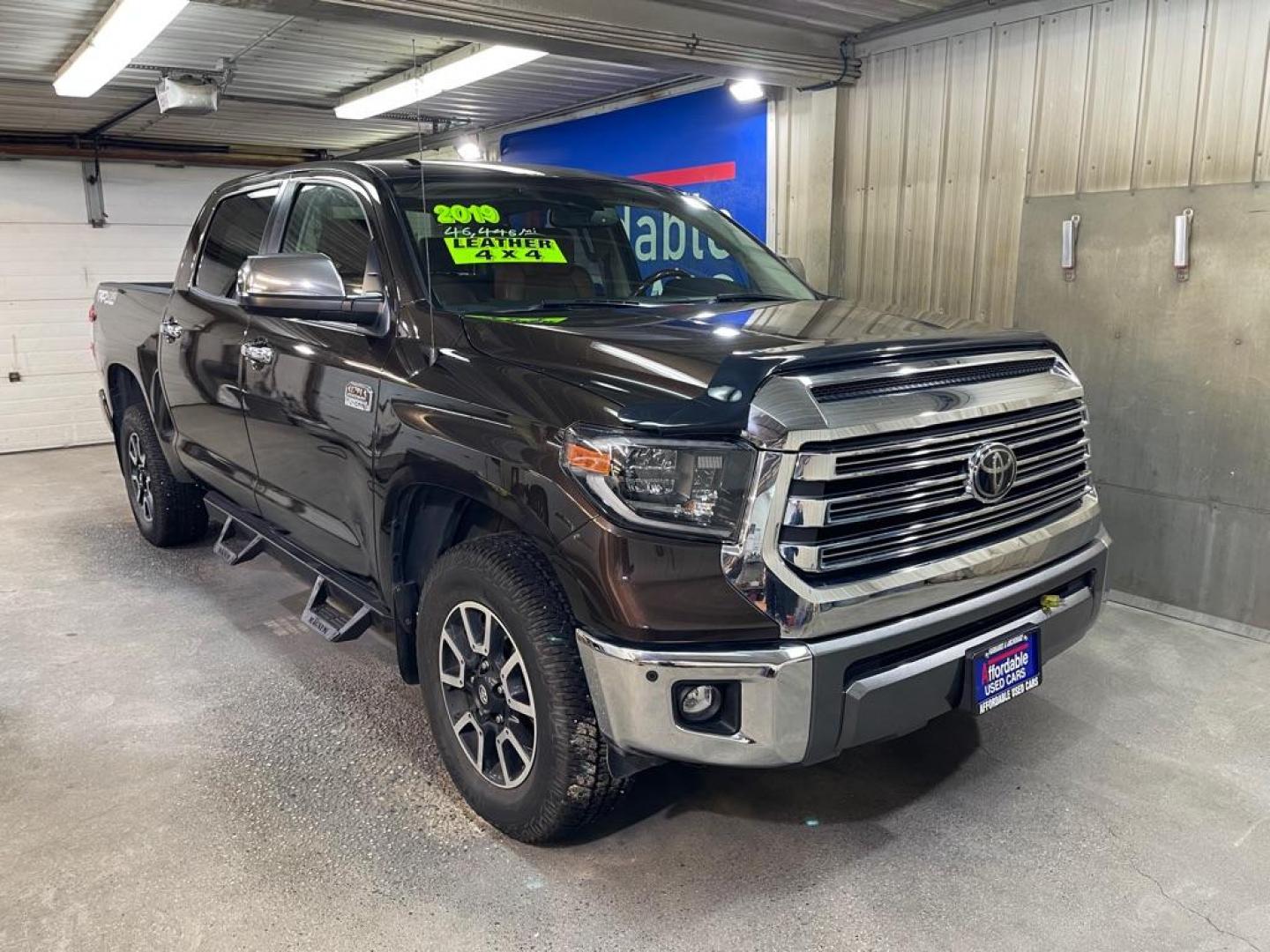 2019 BROWN TOYOTA TUNDRA 1794 CREWMAX 1794 (5TFAY5F15KX) with an 5.7L engine, Automatic transmission, located at 2525 S. Cushman, Fairbanks, AK, 99701, (907) 452-5707, 64.824036, -147.712311 - Photo#0