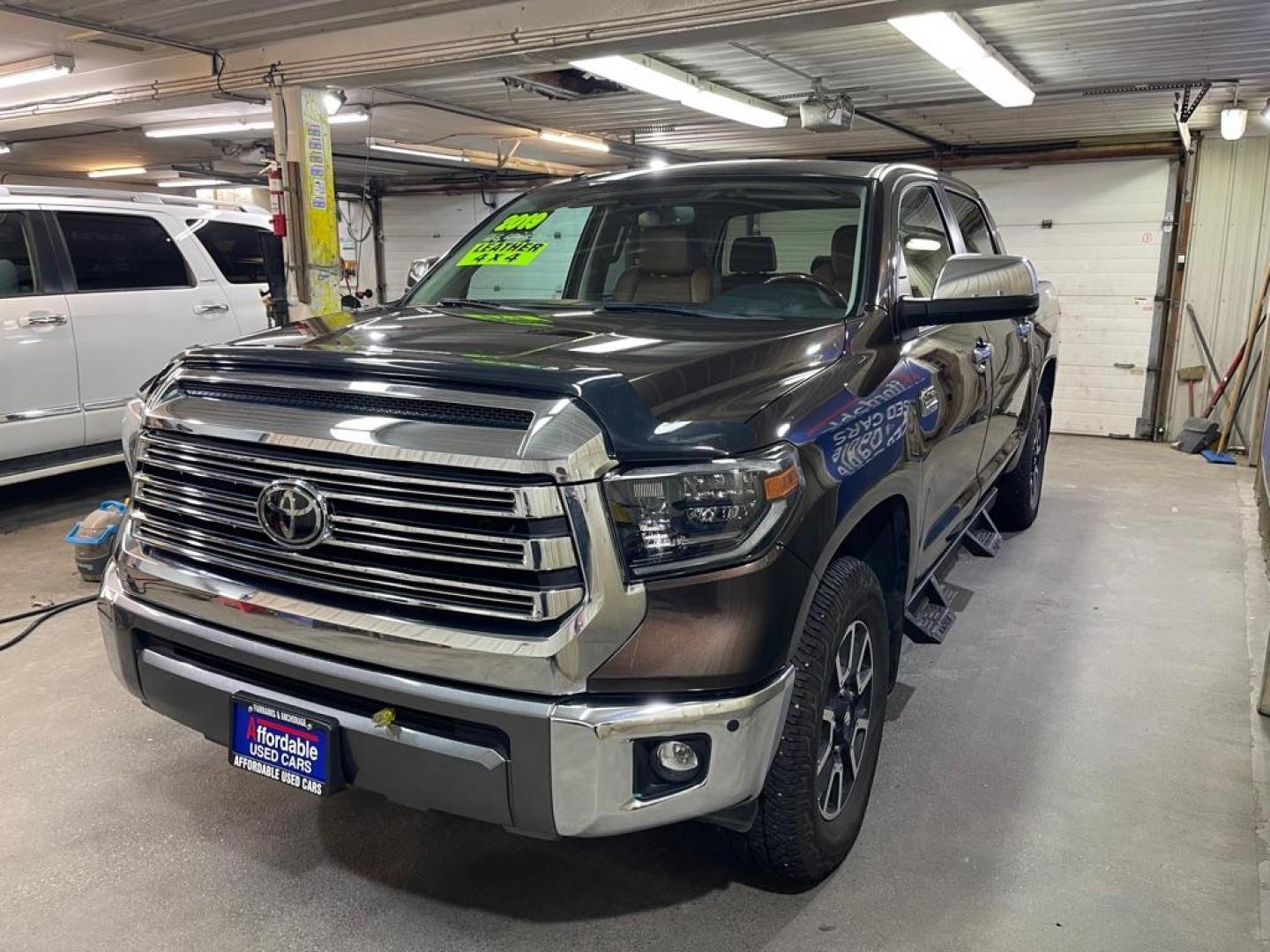 2019 BROWN TOYOTA TUNDRA 1794 CREWMAX 1794 (5TFAY5F15KX) with an 5.7L engine, Automatic transmission, located at 2525 S. Cushman, Fairbanks, AK, 99701, (907) 452-5707, 64.824036, -147.712311 - Photo#1