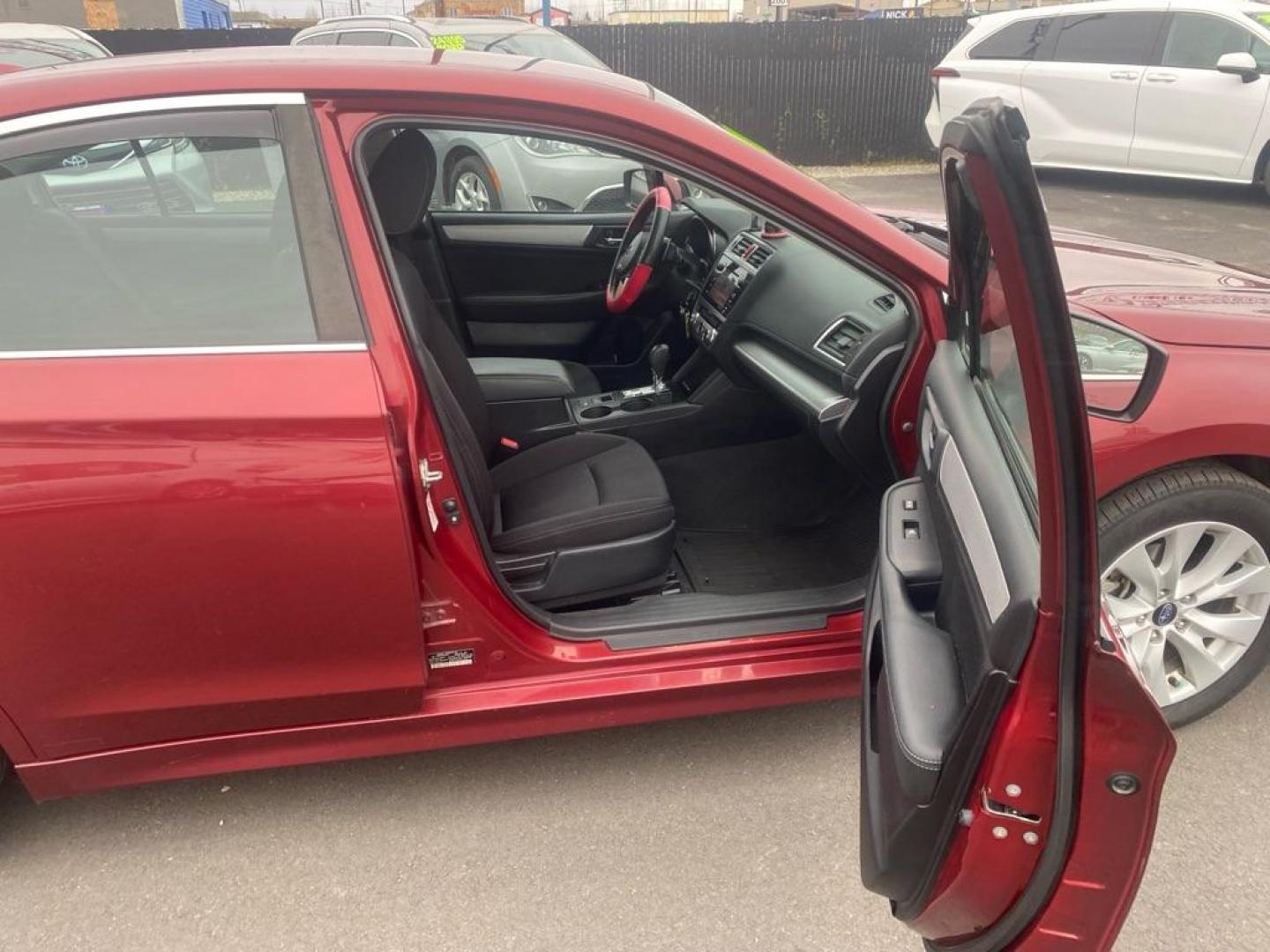 2017 RED SUBARU LEGACY 2.5I PREMIUM (4S3BNAC66H3) with an 2.5L engine, Continuously Variable transmission, located at 2525 S. Cushman, Fairbanks, AK, 99701, (907) 452-5707, 64.824036, -147.712311 - Photo#4