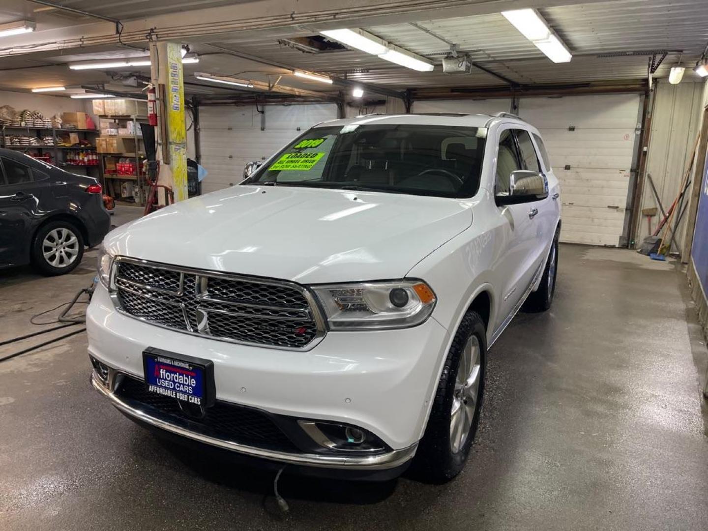 2019 WHITE DODGE DURANGO CITADEL (1C4RDJEG0KC) with an 3.6L engine, Automatic transmission, located at 2525 S. Cushman, Fairbanks, AK, 99701, (907) 452-5707, 64.824036, -147.712311 - Photo#1