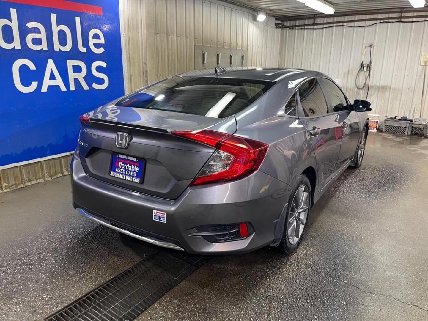 2019 GRAY HONDA CIVIC EX (19XFC1F35KE) with an 1.5L engine, Continuously Variable transmission, located at 2525 S. Cushman, Fairbanks, AK, 99701, (907) 452-5707, 64.824036, -147.712311 - Photo#2