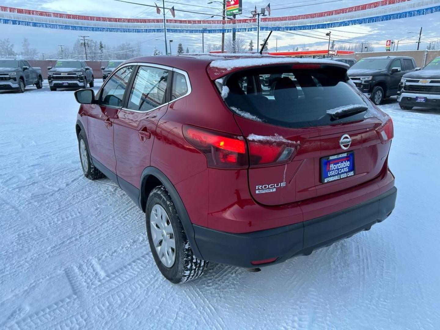 2018 RED NISSAN ROGUE SPORT S (JN1BJ1CR8JW) with an 2.0L engine, Continuously Variable transmission, located at 2525 S. Cushman, Fairbanks, AK, 99701, (907) 452-5707, 64.824036, -147.712311 - Photo#3