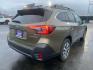 2021 GREEN SUBARU OUTBACK PREMIUM (4S4BTADC8M3) with an 2.5L engine, Continuously Variable transmission, located at 2525 S. Cushman, Fairbanks, AK, 99701, (907) 452-5707, 64.824036, -147.712311 - Photo#3