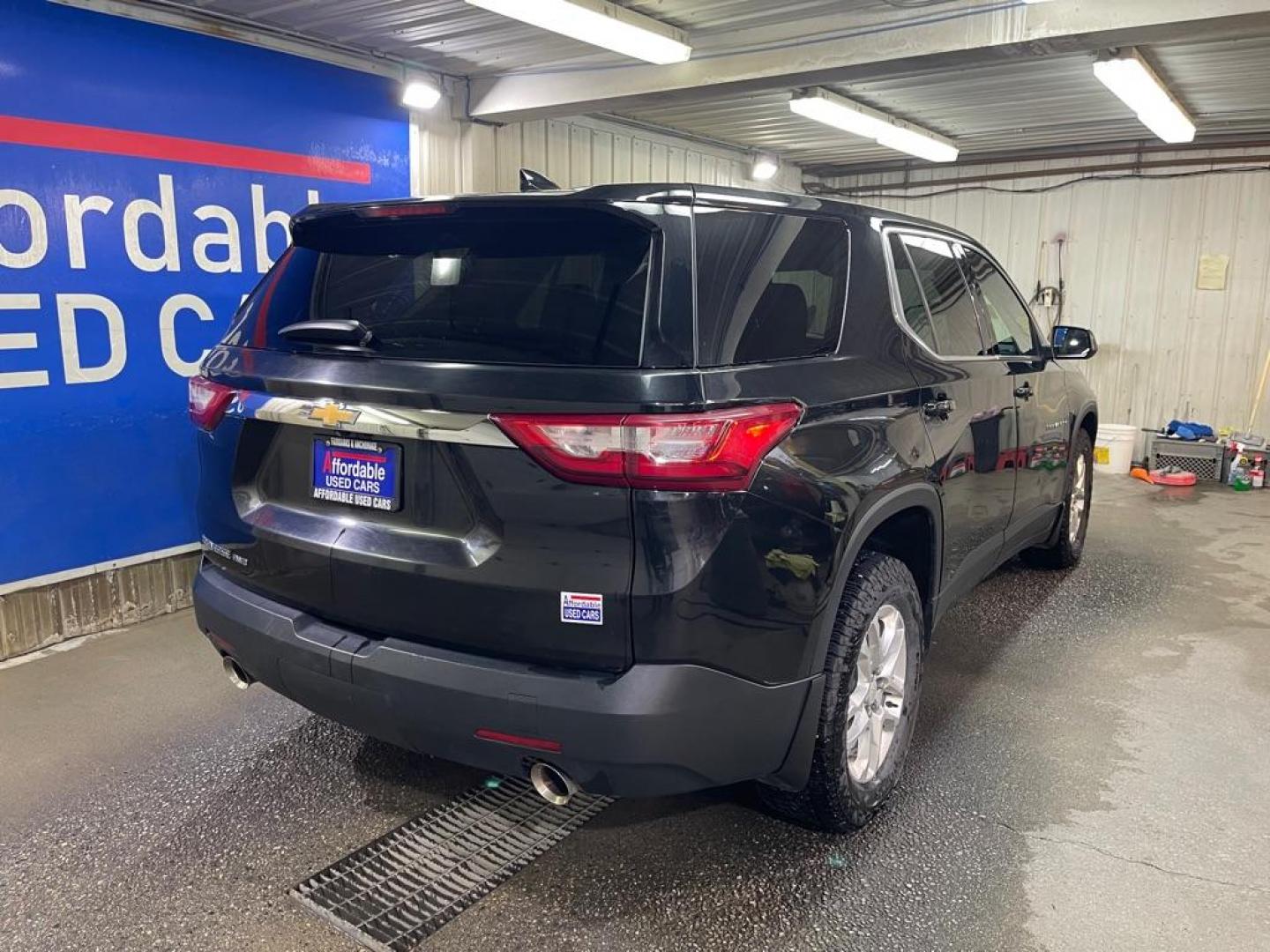 2021 BLACK CHEVROLET TRAVERSE LS (1GNEVFKW1MJ) with an 3.6L engine, Automatic transmission, located at 2525 S. Cushman, Fairbanks, AK, 99701, (907) 452-5707, 64.824036, -147.712311 - Photo#2