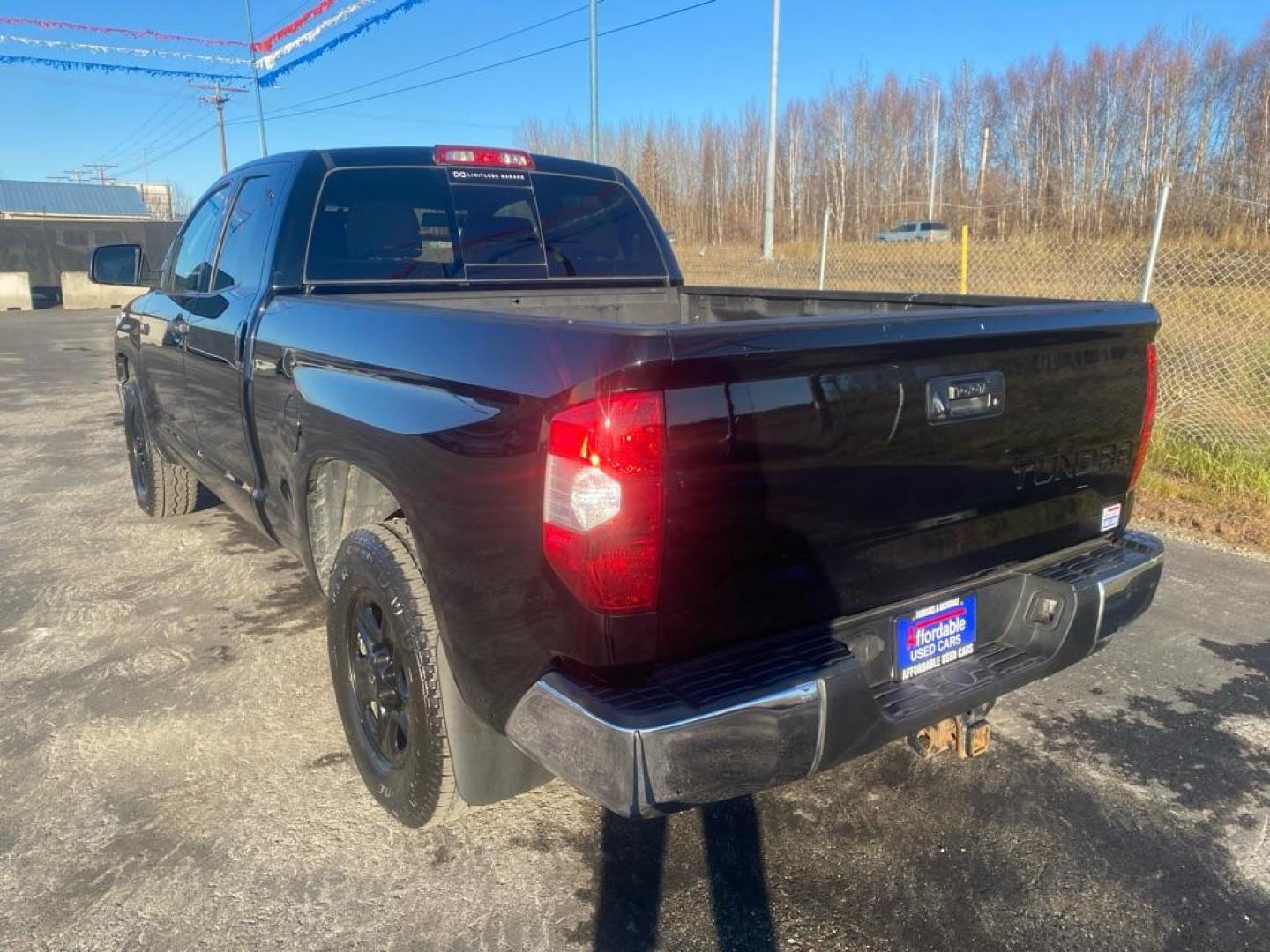 2014 BLACK TOYOTA TUNDRA DOUBLE CAB SR/SR5 (5TFUY5F10EX) with an 5.7L engine, Automatic transmission, located at 2525 S. Cushman, Fairbanks, AK, 99701, (907) 452-5707, 64.824036, -147.712311 - Photo#3