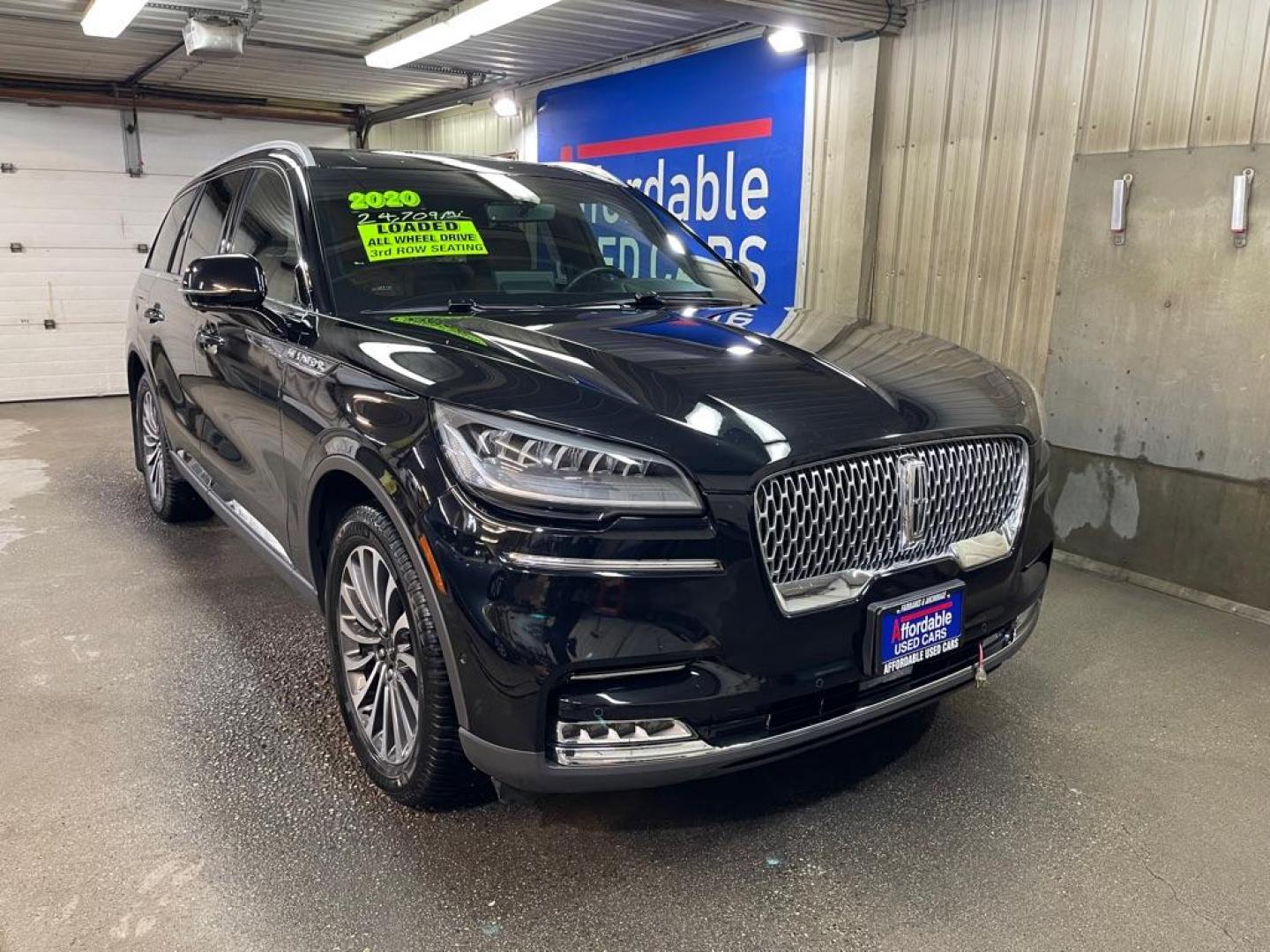 2020 BLACK LINCOLN AVIATOR RESERVE (5LM5J7XC8LG) with an 3.0L engine, Automatic transmission, located at 2525 S. Cushman, Fairbanks, AK, 99701, (907) 452-5707, 64.824036, -147.712311 - Photo#0