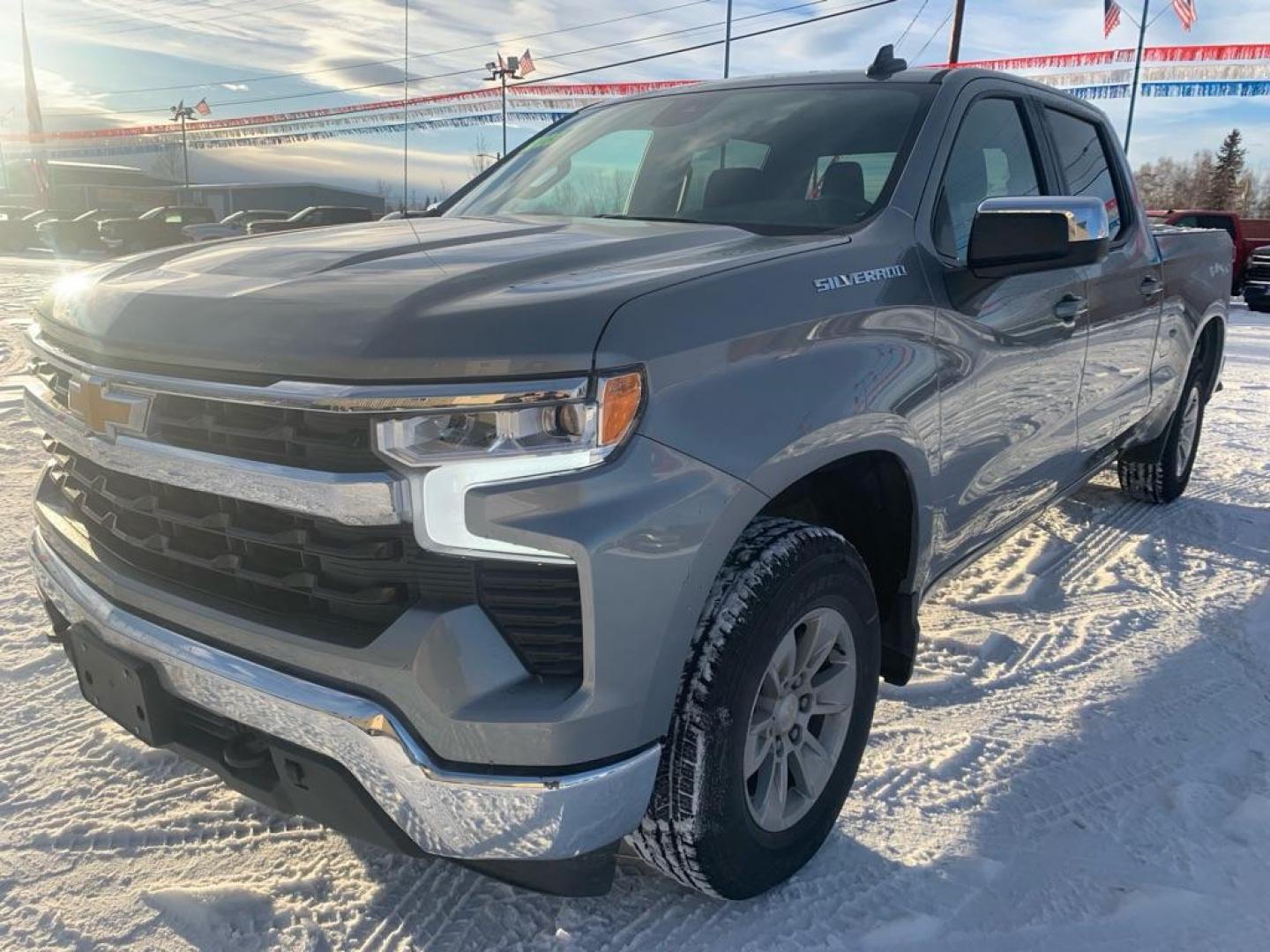 2023 GRAY CHEVROLET SILVERADO 1500 LT (1GCUDDED3PZ) with an 5.3L engine, Automatic transmission, located at 2525 S. Cushman, Fairbanks, AK, 99701, (907) 452-5707, 64.824036, -147.712311 - Photo#1