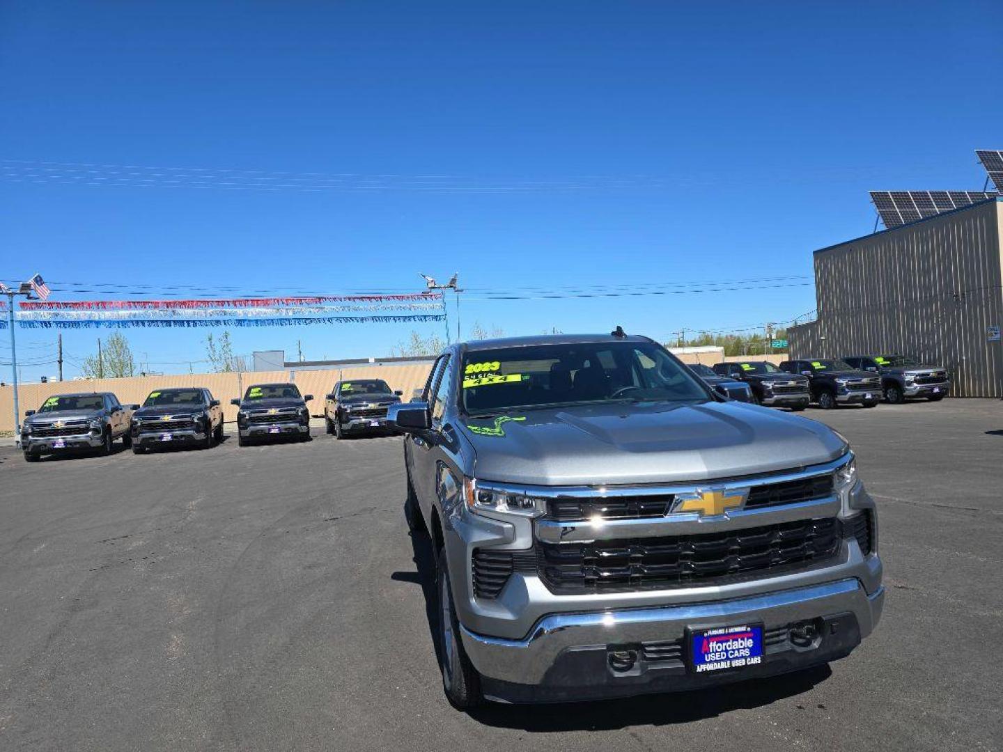 2023 GRAY CHEVROLET SILVERADO 1500 LT (1GCUDDED3PZ) with an 5.3L engine, Automatic transmission, located at 2525 S. Cushman, Fairbanks, AK, 99701, (907) 452-5707, 64.824036, -147.712311 - Photo#0