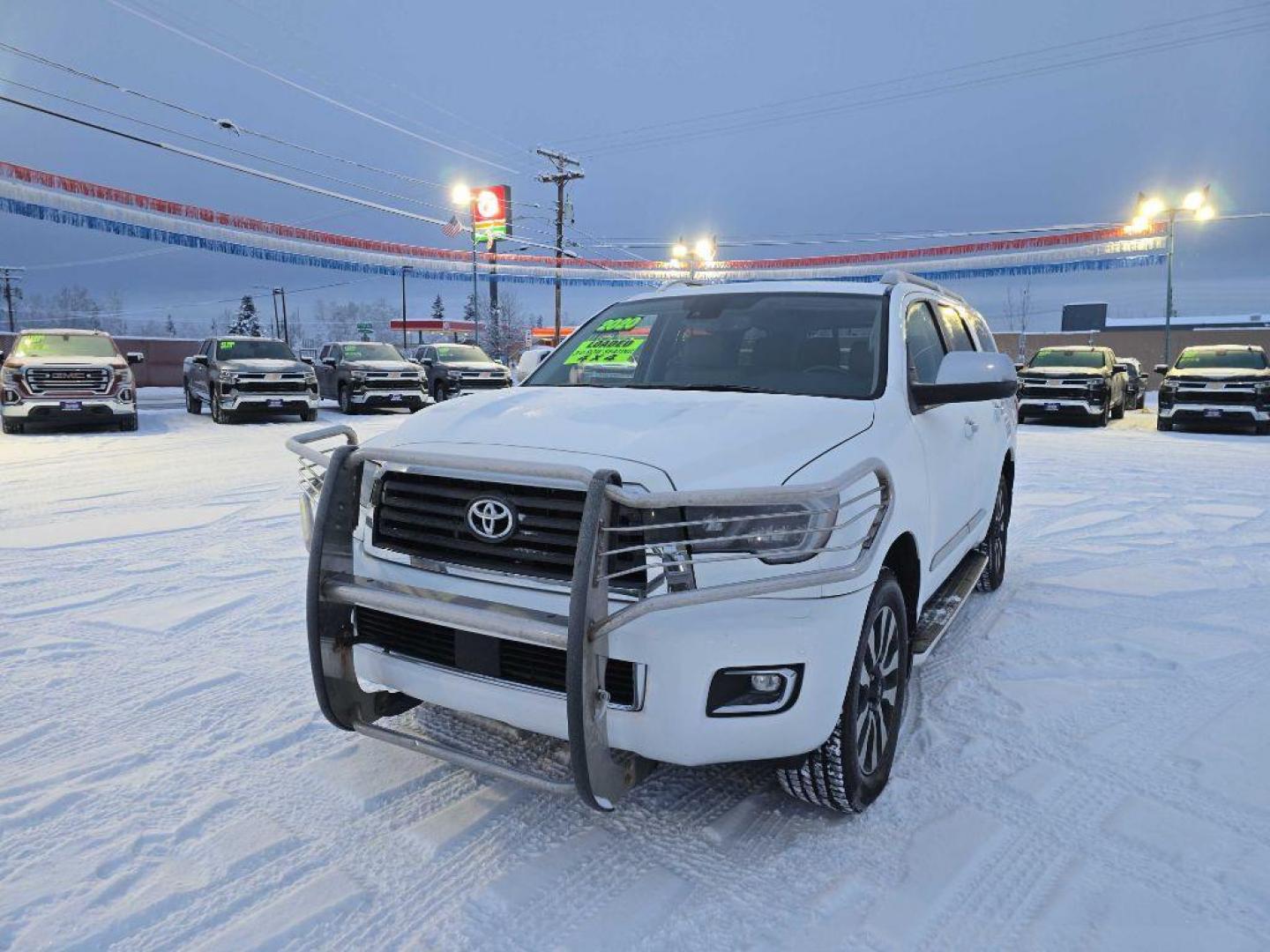 2020 WHITE TOYOTA SEQUOIA LIMITED LIMITED (5TDJY5G1XLS) with an 5.7L engine, Automatic transmission, located at 2525 S. Cushman, Fairbanks, AK, 99701, (907) 452-5707, 64.824036, -147.712311 - Photo#4