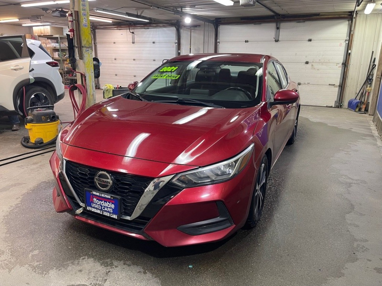 2021 RED NISSAN SENTRA SV (3N1AB8CV5MY) with an 2.0L engine, Continuously Variable transmission, located at 2525 S. Cushman, Fairbanks, AK, 99701, (907) 452-5707, 64.824036, -147.712311 - Photo#1