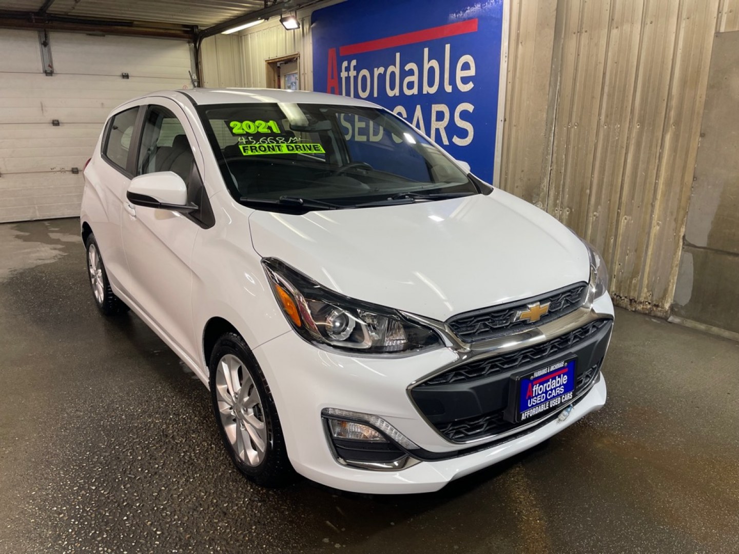 2021 WHITE CHEVROLET SPARK 1LT (KL8CD6SA7MC) with an 1.4L engine, Continuously Variable transmission, located at 2525 S. Cushman, Fairbanks, AK, 99701, (907) 452-5707, 64.824036, -147.712311- Photo#0