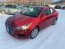 2021 RED HYUNDAI ACCENT SE (3KPC24A64ME) with an 1.6L engine, Automatic transmission, located at 2525 S. Cushman, Fairbanks, AK, 99701, (907) 452-5707, 64.824036, -147.712311 - Photo#0