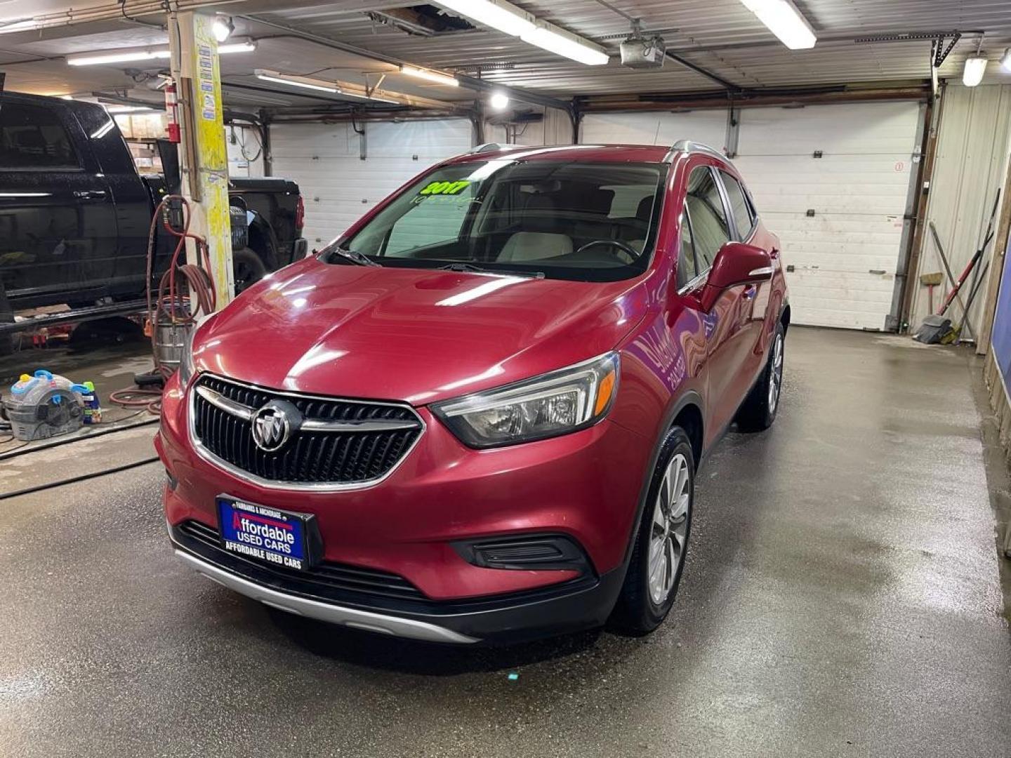 2017 RED BUICK ENCORE PREFERRED (KL4CJASB5HB) with an 1.4L engine, Automatic transmission, located at 2525 S. Cushman, Fairbanks, AK, 99701, (907) 452-5707, 64.824036, -147.712311 - Photo#1