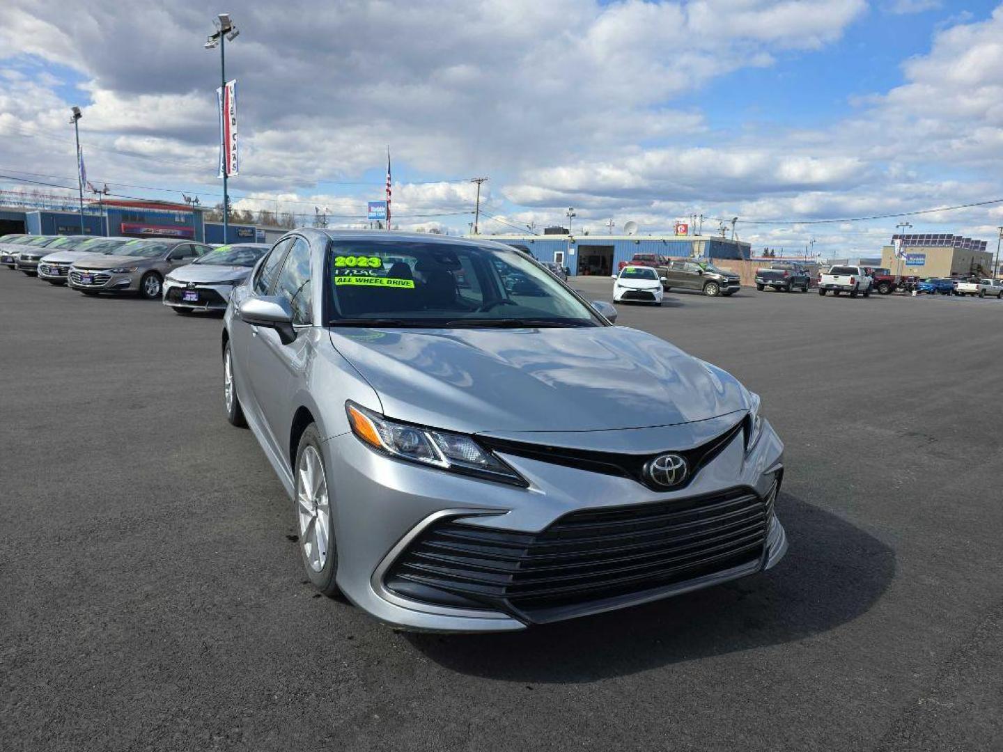 2023 SILVER TOYOTA CAMRY AWD LE LE (4T1C11BKXPU) with an 2.5L engine, Automatic transmission, located at 2525 S. Cushman, Fairbanks, AK, 99701, (907) 452-5707, 64.824036, -147.712311 - Photo#2