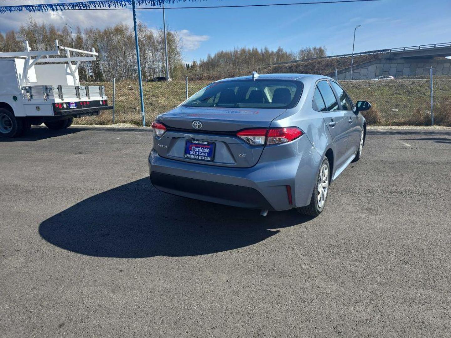2023 BLUE TOYOTA COROLLA LE LE (5YFB4MDEXPP) with an 2.0L engine, Automatic transmission, located at 2525 S. Cushman, Fairbanks, AK, 99701, (907) 452-5707, 64.824036, -147.712311 - Photo#4