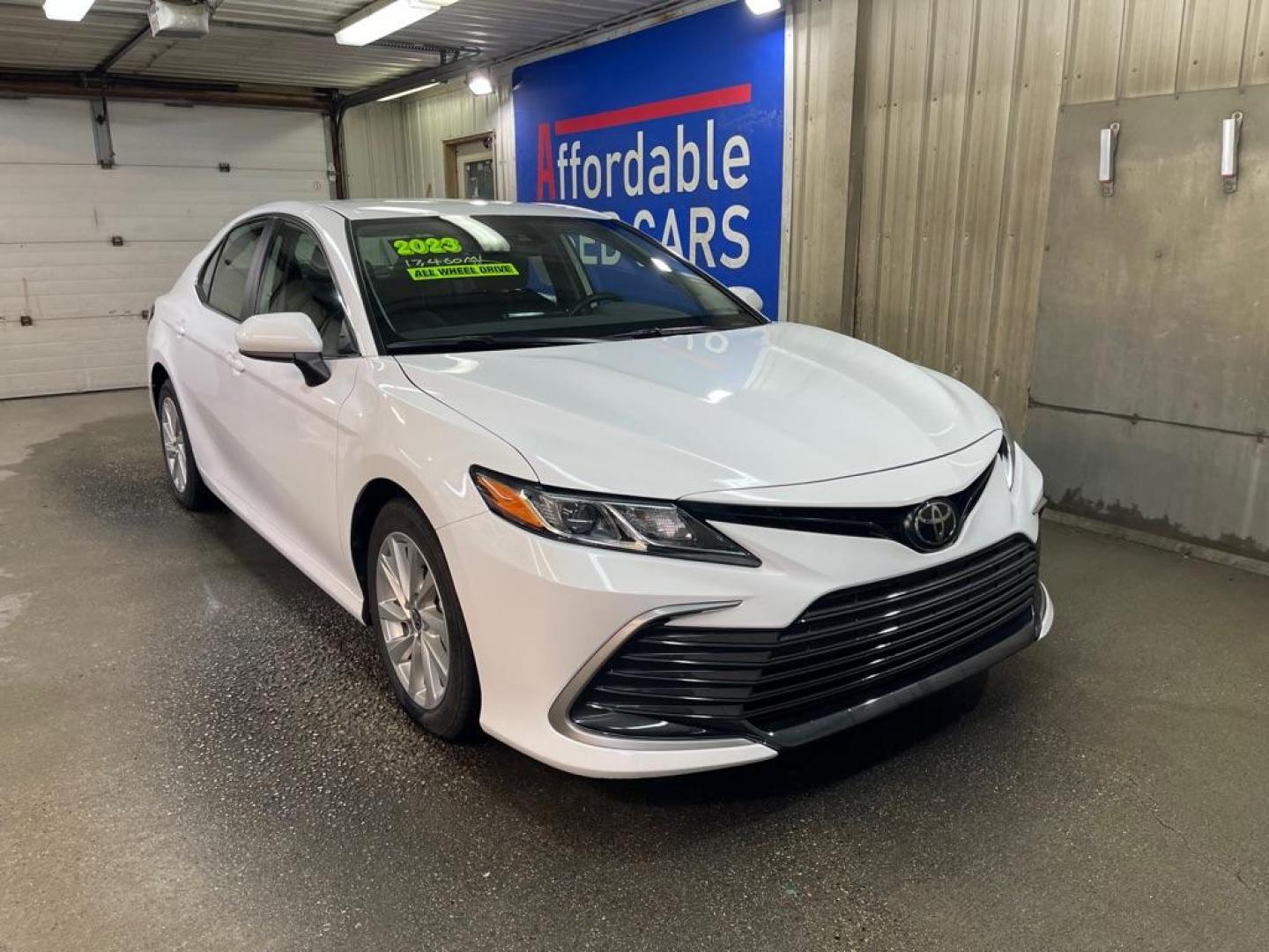 2023 WHITE TOYOTA CAMRY AWD LE LE (4T1C11BK2PU) with an 2.5L engine, Automatic transmission, located at 2525 S. Cushman, Fairbanks, AK, 99701, (907) 452-5707, 64.824036, -147.712311 - Photo#0