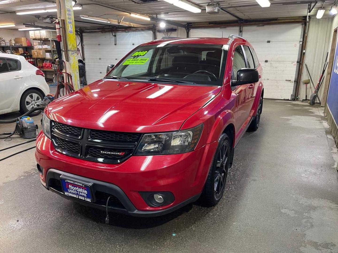 2018 RED DODGE JOURNEY SXT (3C4PDDBG4JT) with an 3.6L engine, Automatic transmission, located at 2525 S. Cushman, Fairbanks, AK, 99701, (907) 452-5707, 64.824036, -147.712311 - Photo#1