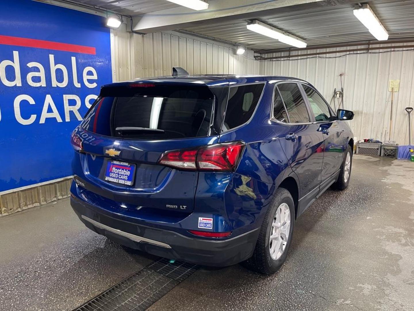 2022 BLUE CHEVROLET EQUINOX LT (3GNAXUEV8NL) with an 1.5L engine, Automatic transmission, located at 2525 S. Cushman, Fairbanks, AK, 99701, (907) 452-5707, 64.824036, -147.712311 - Photo#2