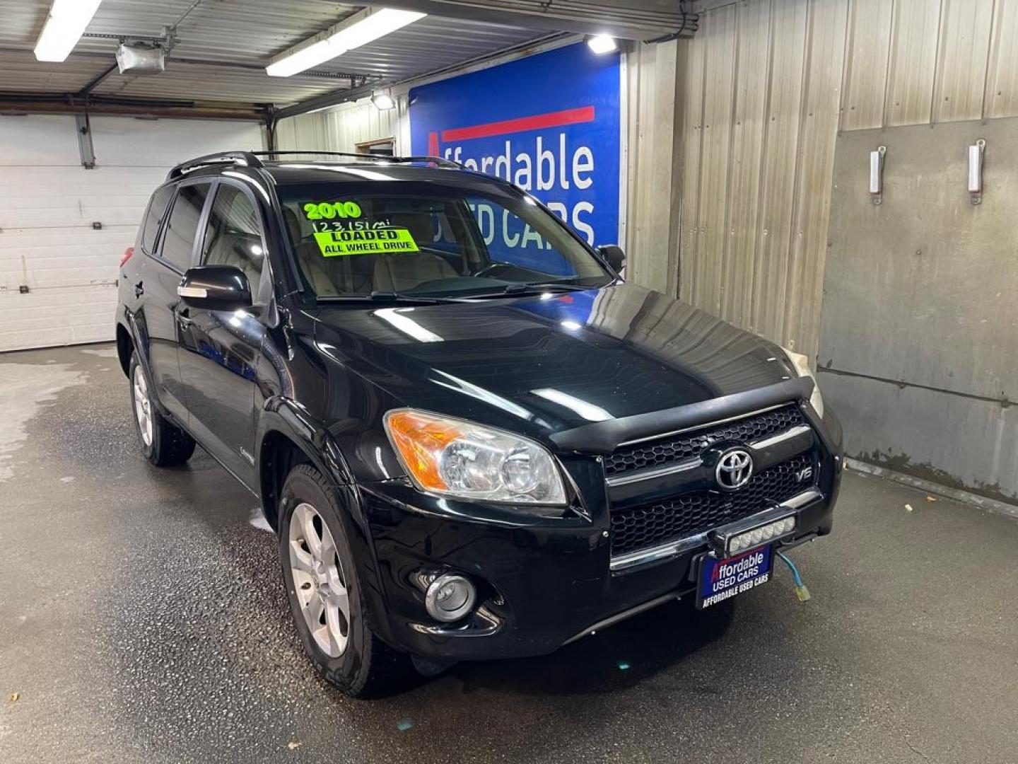 2010 BLACK TOYOTA RAV4 LIMITED (JTMDK4DV0A5) with an 3.5L engine, Automatic transmission, located at 2525 S. Cushman, Fairbanks, AK, 99701, (907) 452-5707, 64.824036, -147.712311 - Photo#0