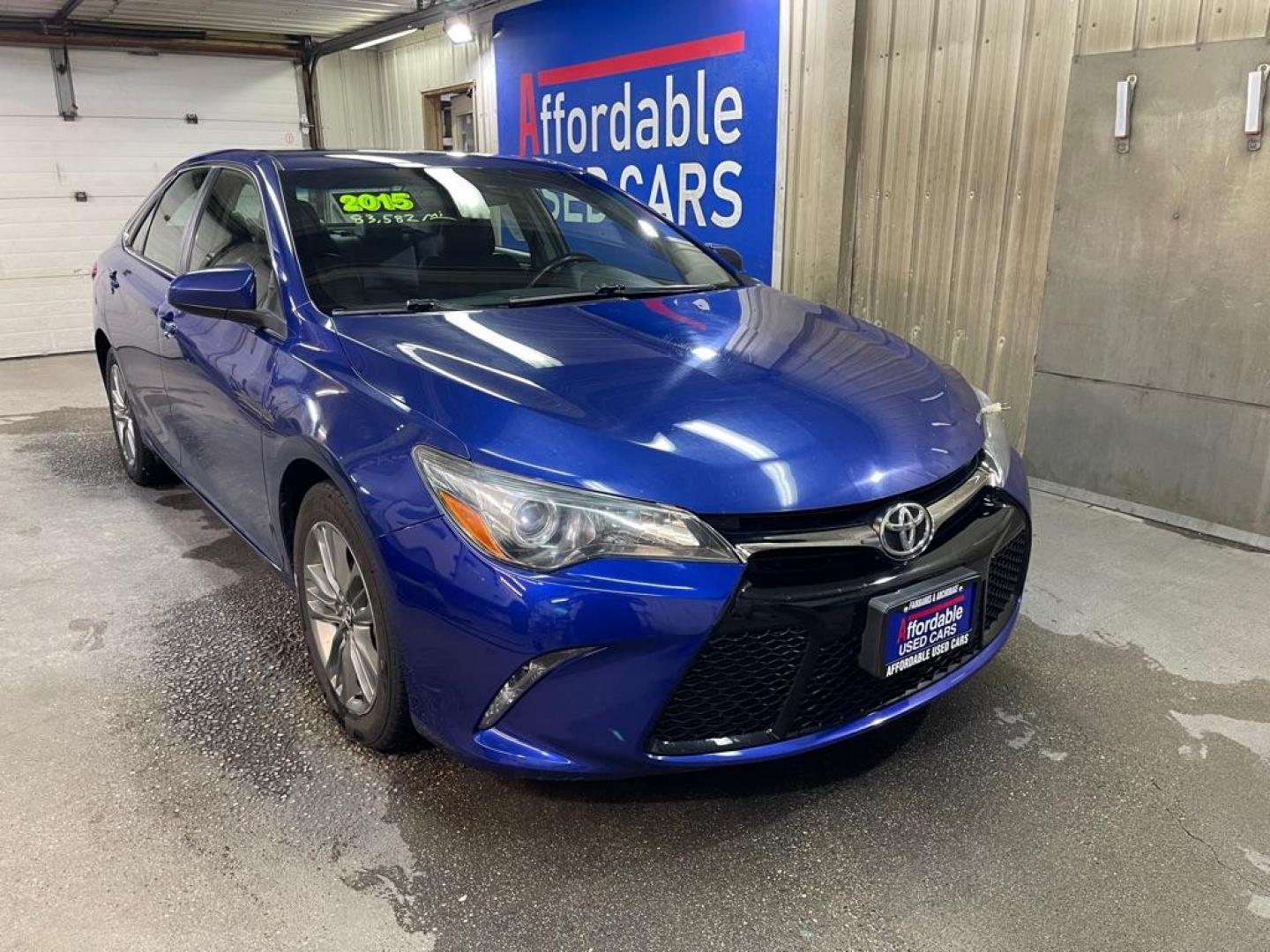 2015 BLUE TOYOTA CAMRY LE (4T1BF1FK0FU) with an 2.5L engine, Automatic transmission, located at 2525 S. Cushman, Fairbanks, AK, 99701, (907) 452-5707, 64.824036, -147.712311 - Photo#0