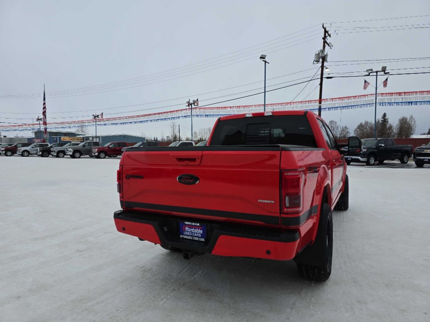 2016 RED FORD F150 SUPERCREW (1FTEW1EFXGF) with an 5.0L engine, Automatic transmission, located at 2525 S. Cushman, Fairbanks, AK, 99701, (907) 452-5707, 64.824036, -147.712311- Photo#4