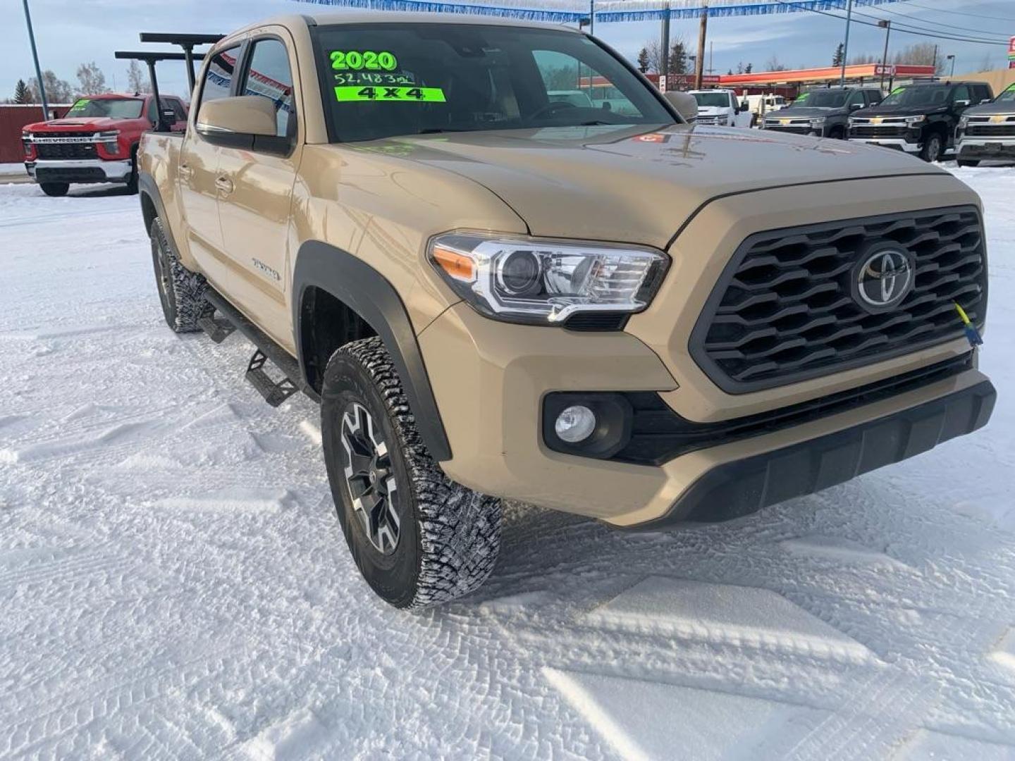 2020 TAN TOYOTA TACOMA DOUBLE CAB (3TMDZ5BN0LM) with an 3.5L engine, Automatic transmission, located at 2525 S. Cushman, Fairbanks, AK, 99701, (907) 452-5707, 64.824036, -147.712311 - Photo#0