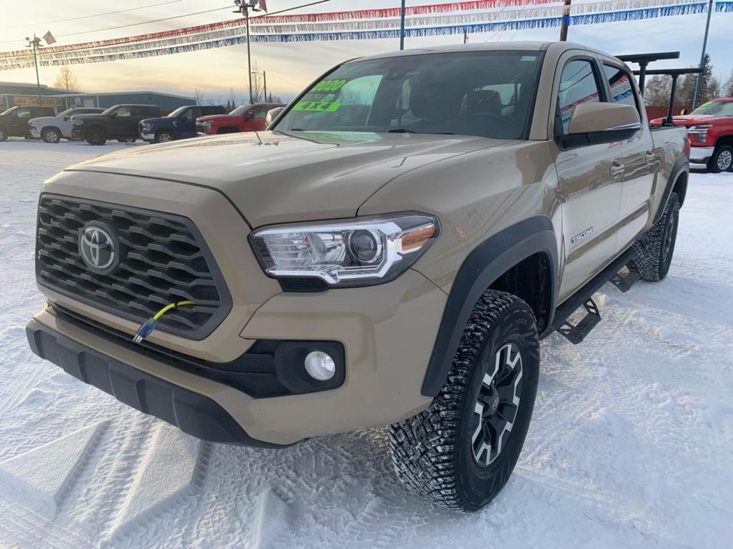 2020 TAN TOYOTA TACOMA DOUBLE CAB (3TMDZ5BN0LM) with an 3.5L engine, Automatic transmission, located at 2525 S. Cushman, Fairbanks, AK, 99701, (907) 452-5707, 64.824036, -147.712311 - Photo#1