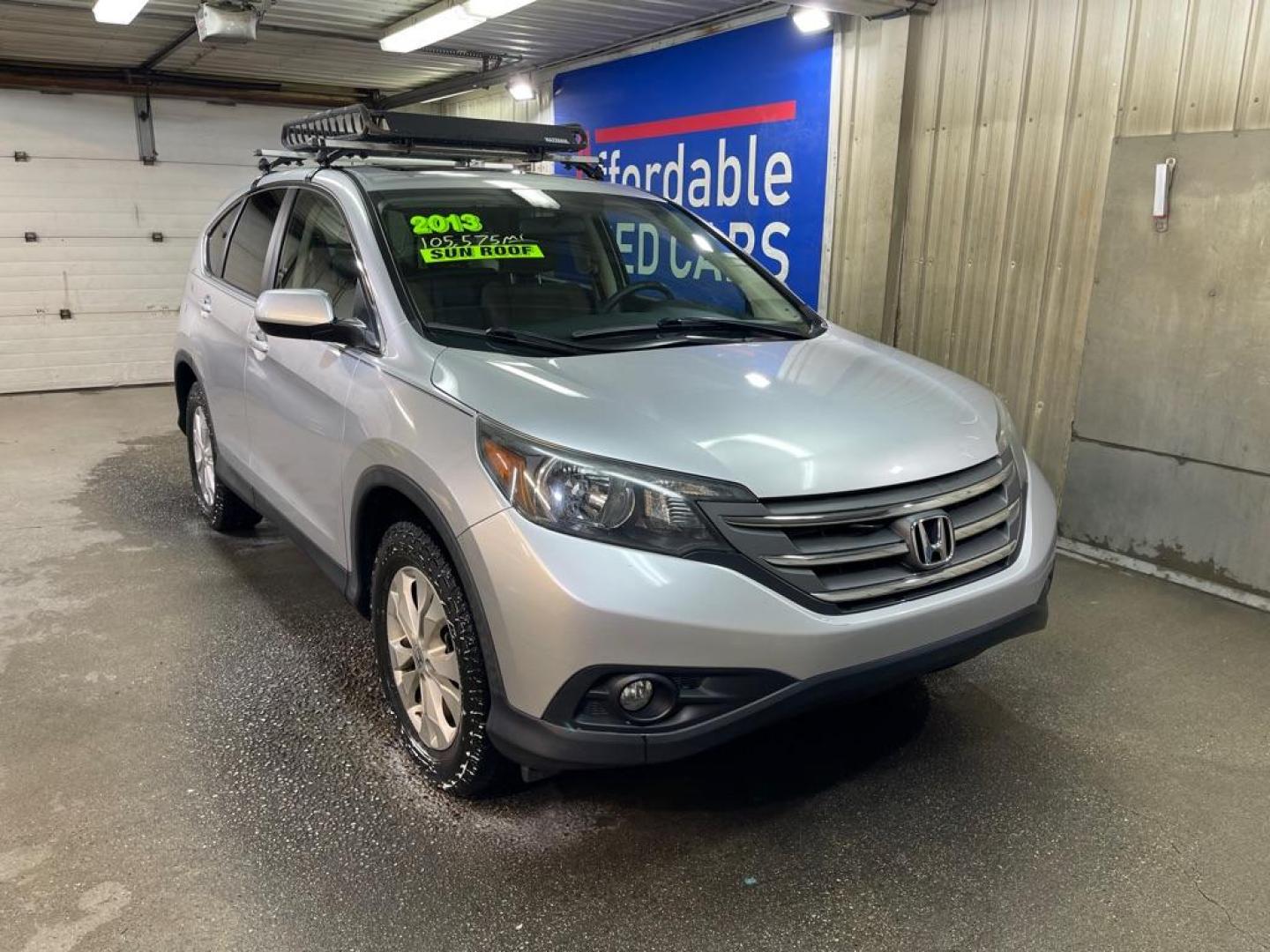 2013 SILVER HONDA CR-V EX (2HKRM3H55DH) with an 2.4L engine, Automatic transmission, located at 2525 S. Cushman, Fairbanks, AK, 99701, (907) 452-5707, 64.824036, -147.712311 - Photo#0