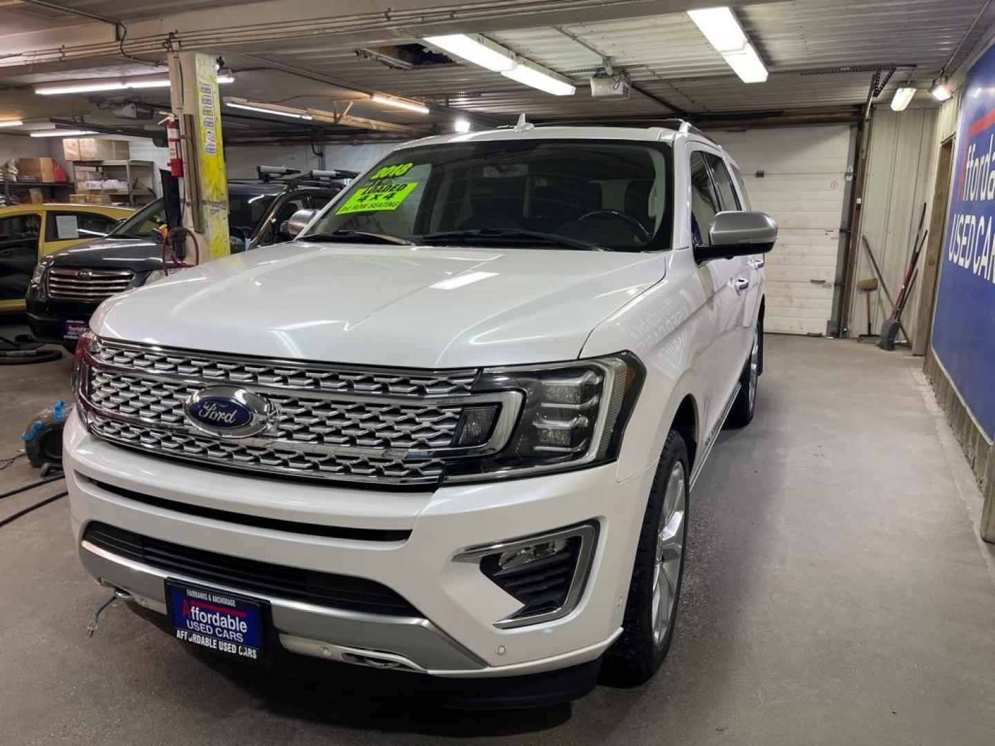 2018 WHITE FORD EXPEDITION PLATINUM (1FMJU1MT9JE) with an 3.5L engine, Automatic transmission, located at 2525 S. Cushman, Fairbanks, AK, 99701, (907) 452-5707, 64.824036, -147.712311 - Photo#1